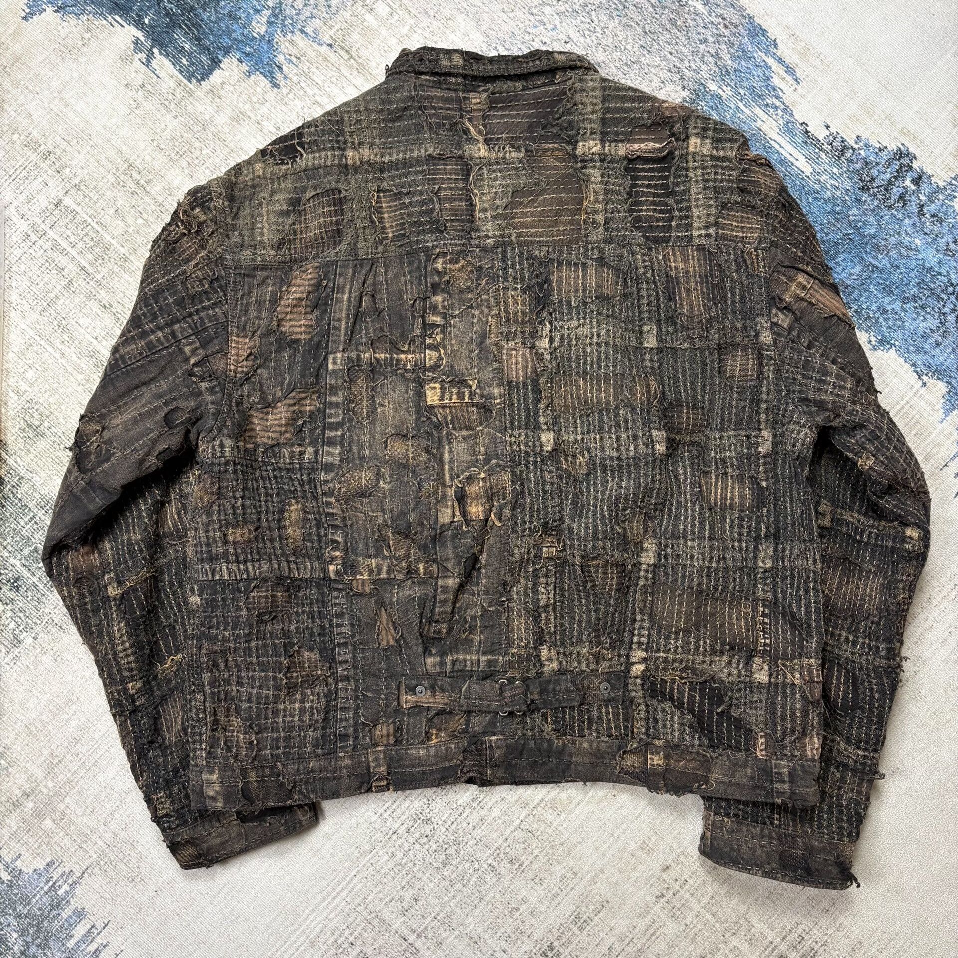 Kapital KAPITAL 25SS BORO Denim Jacket Size US XXL / EU 58 / 5 - 7 Thumbnail