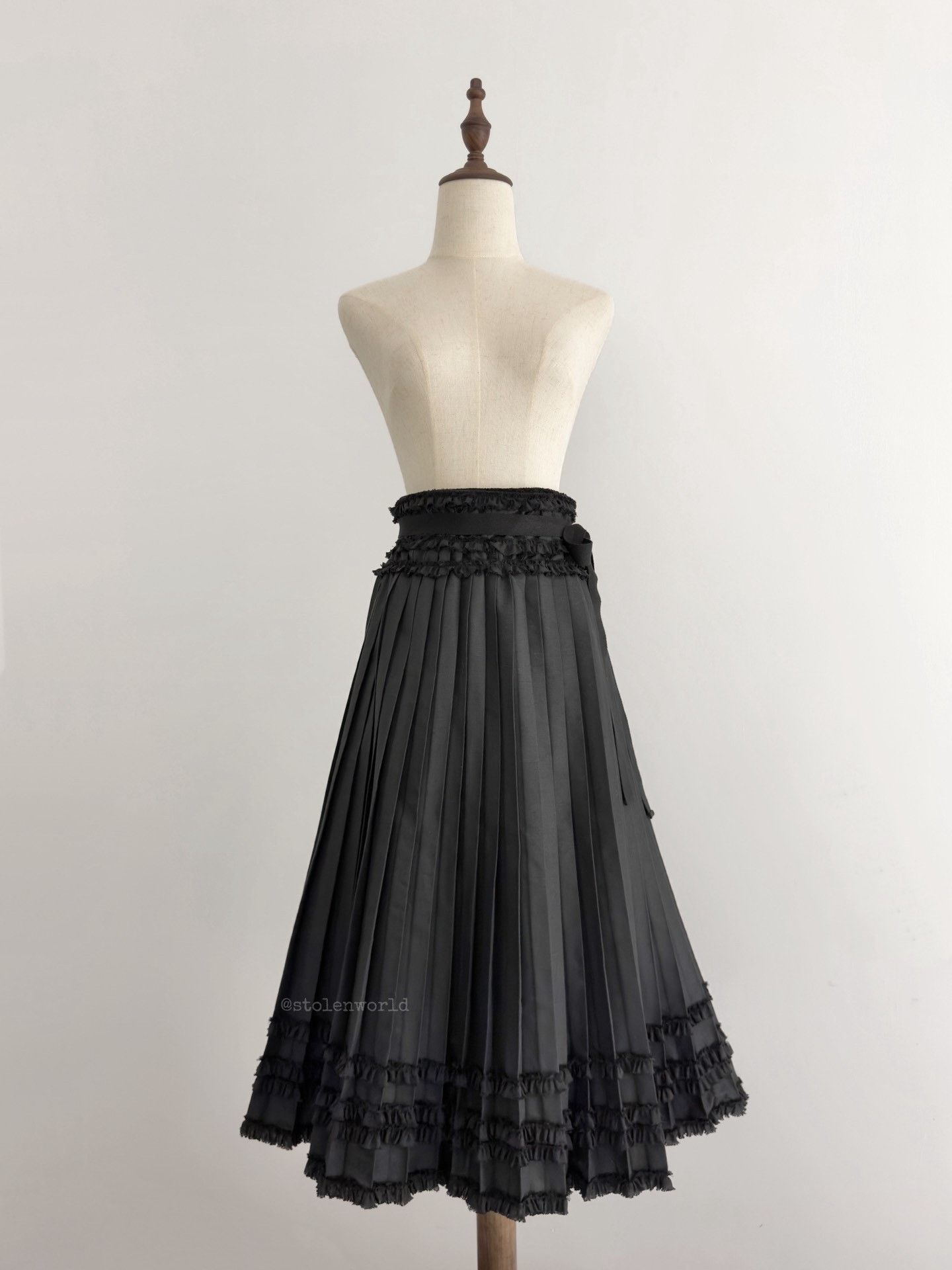 Comme des Garcons Comme des Garçons Lace Pleated Skirt Size 36" / US 14 / IT 50 - 4 Thumbnail
