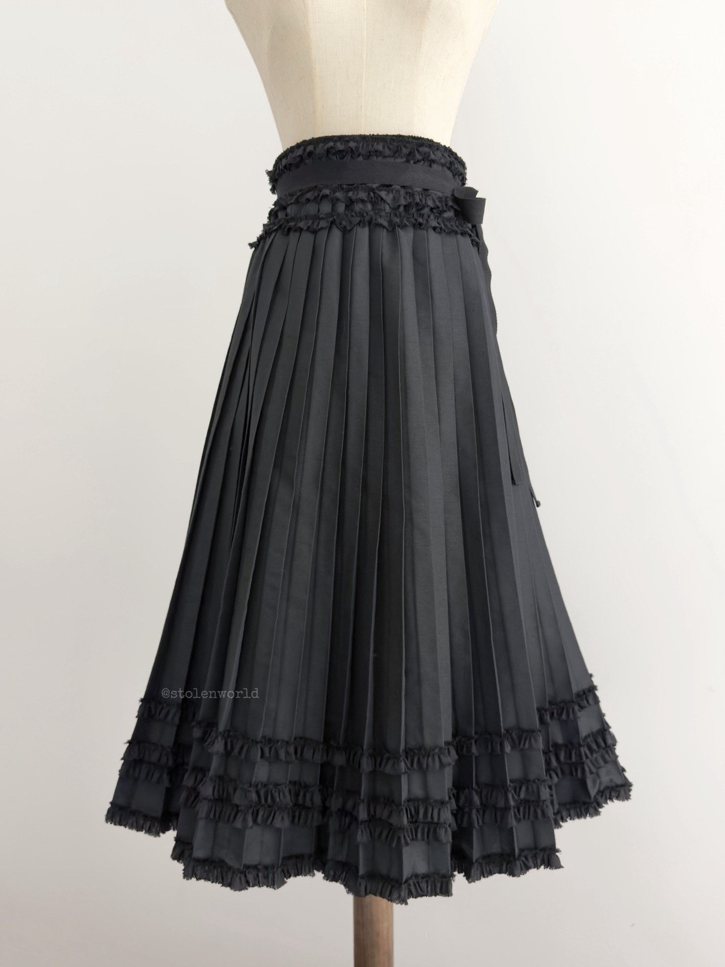 Comme des Garcons Comme des Garçons Lace Pleated Skirt Size 36" / US 14 / IT 50 - 3 Thumbnail