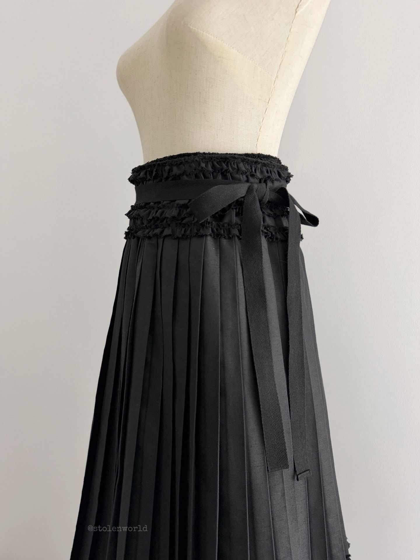 Comme des Garcons Comme des Garçons Lace Pleated Skirt Size 36" / US 14 / IT 50 - 5 Thumbnail