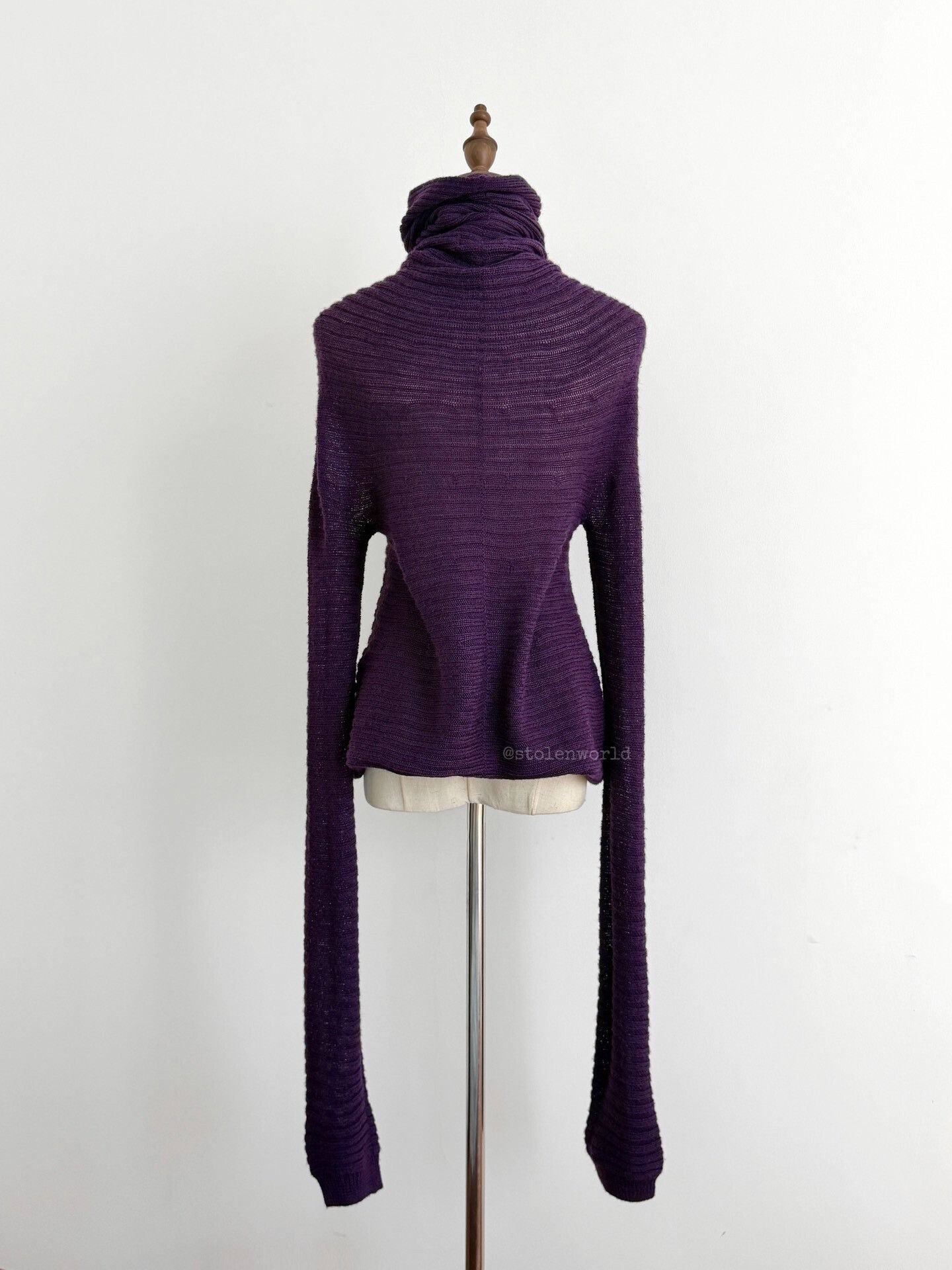 Y's Yohji Yamamoto Y's Purple Knit Top Size M / US 6-8 / IT 42-44 - 6 Thumbnail