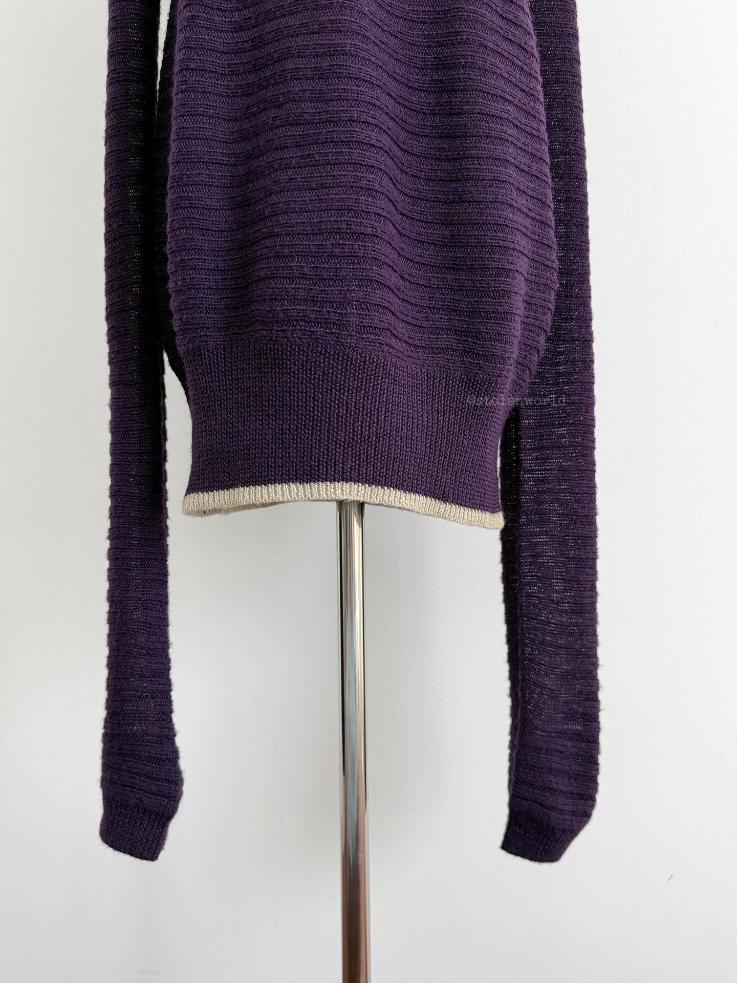 Y's Yohji Yamamoto Y's Purple Knit Top Size M / US 6-8 / IT 42-44 - 4 Thumbnail