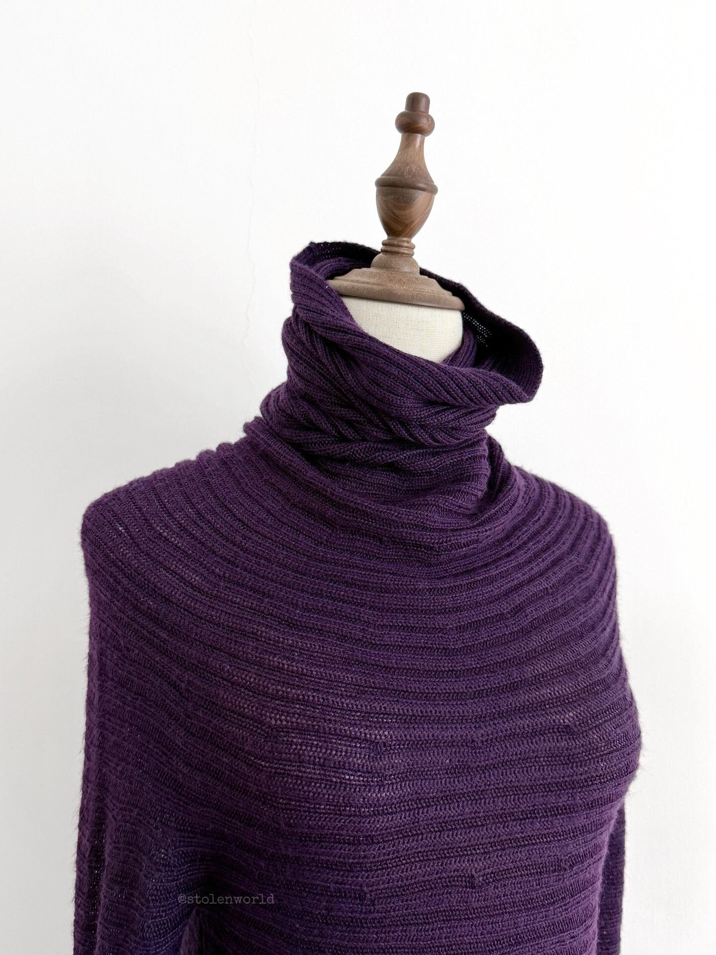 Y's Yohji Yamamoto Y's Purple Knit Top Size M / US 6-8 / IT 42-44 - 2 Thumbnail