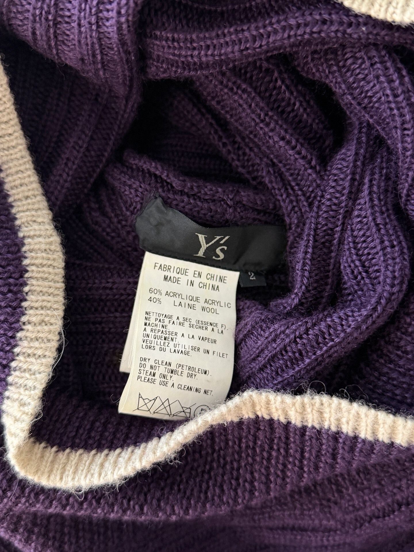 Y's Yohji Yamamoto Y's Purple Knit Top Size M / US 6-8 / IT 42-44 - 7 Thumbnail
