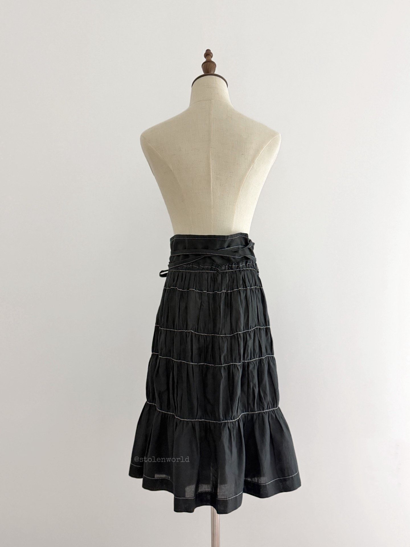 Comme des Garcons Comme des Garçons Pleated Wrap Skirt Size 32" / US 10 / IT 46 - 8 Thumbnail