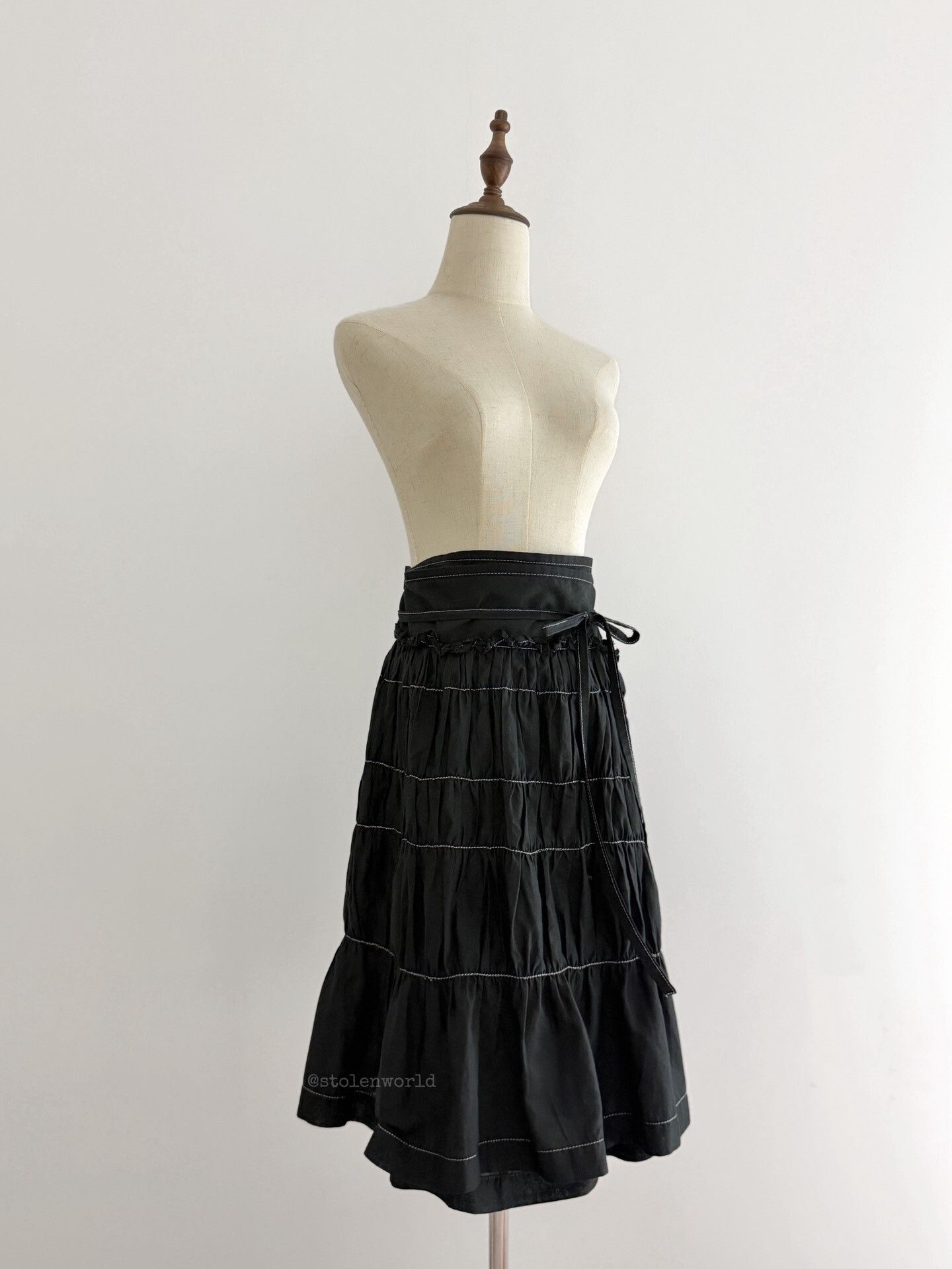 Comme des Garcons Comme des Garçons Pleated Wrap Skirt Size 32" / US 10 / IT 46 - 7 Thumbnail