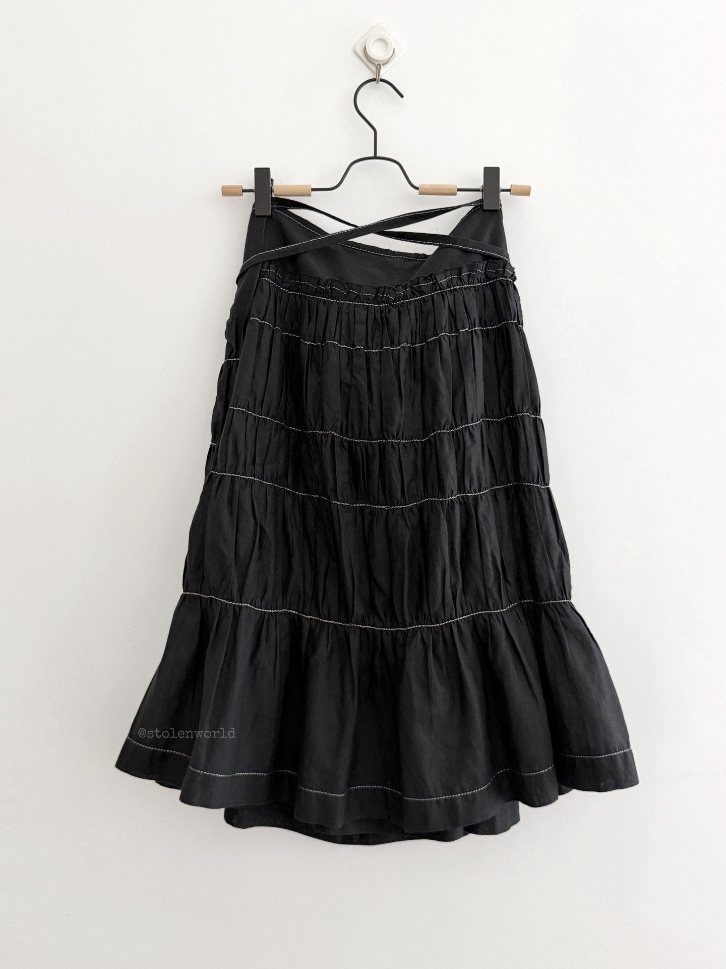 Comme des Garcons Comme des Garçons Pleated Wrap Skirt Size 32" / US 10 / IT 46 - 2 Thumbnail