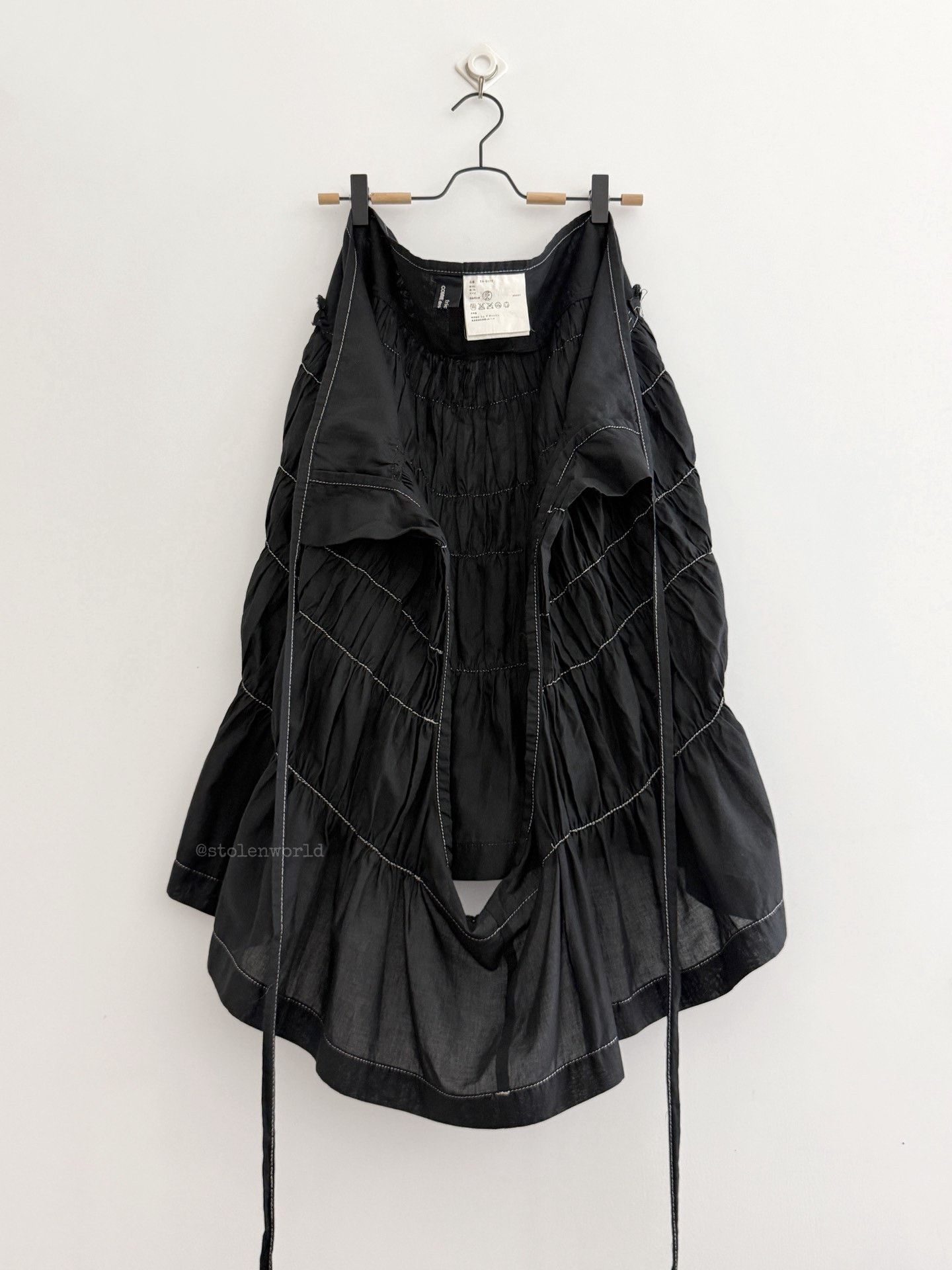 Comme des Garcons Comme des Garçons Pleated Wrap Skirt Size 32" / US 10 / IT 46 - 3 Thumbnail