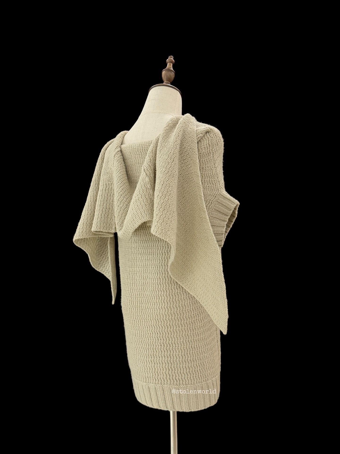 Yohji Yamamoto Yohji Yamamoto Wrap Neck Knit Top Size L / US 10 / IT 46 - 6 Thumbnail
