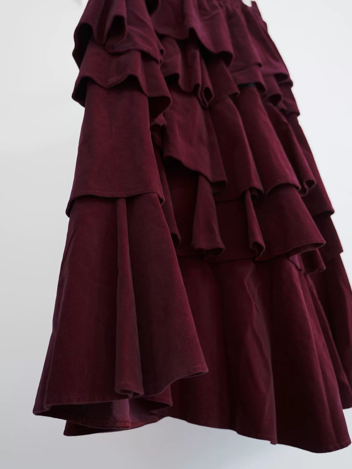 Rei Kawakubo Comme des Garçons Red Velvet Cake Dress Size 32" / US 10 / IT 46 - 6 Thumbnail