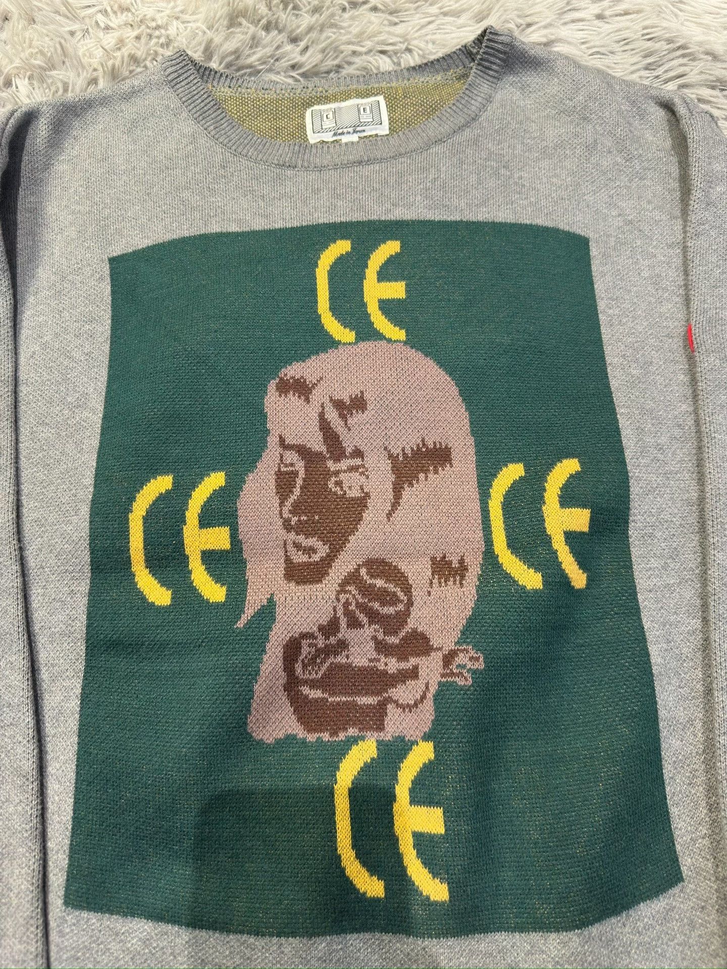 Cav Empt C.E/CAVEMPT Gray Knit Sweater Size US L / EU 52-54 / 3 - 3 Thumbnail