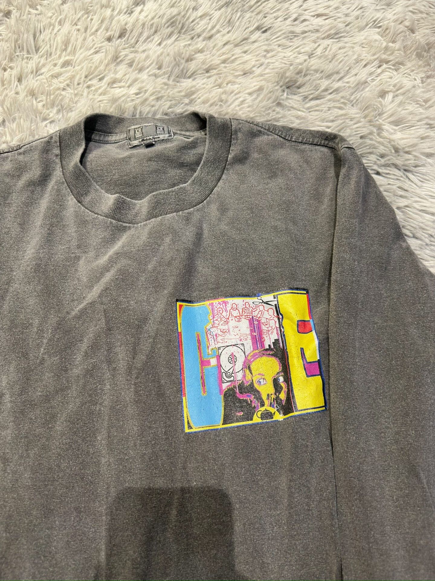 Cav Empt Ce/Cavempt Washed Gray Long Sleeve Size US M / EU 48-50 / 2 - 2 Thumbnail
