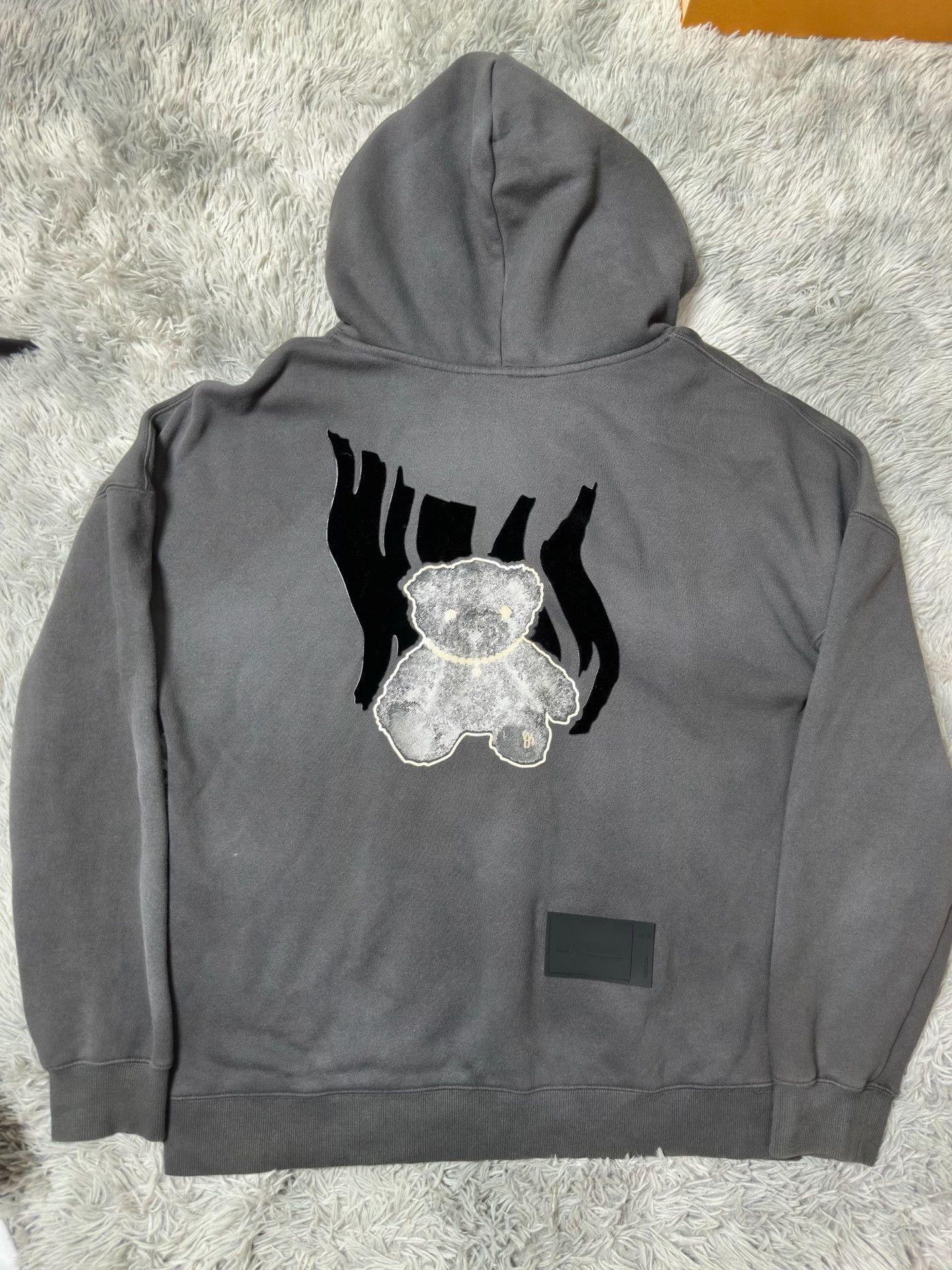 WE11DONE We11done Back Bear Hoodie Size S / US 4 / IT 40 - 2 Thumbnail