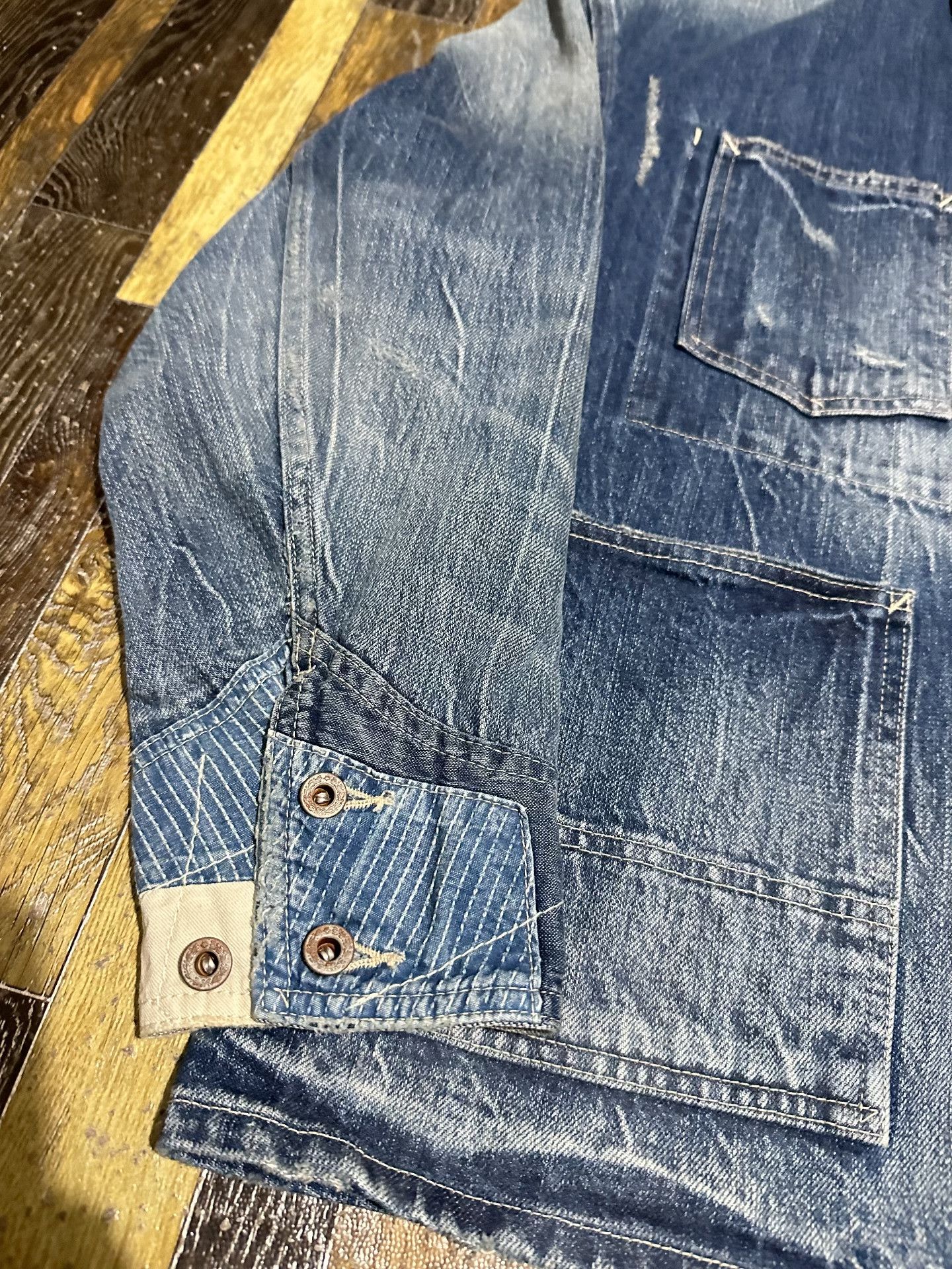 Madness MADNESS 4P Chore Work Denim Jacket Size US S / EU 44-46 / 1 - 4 Thumbnail