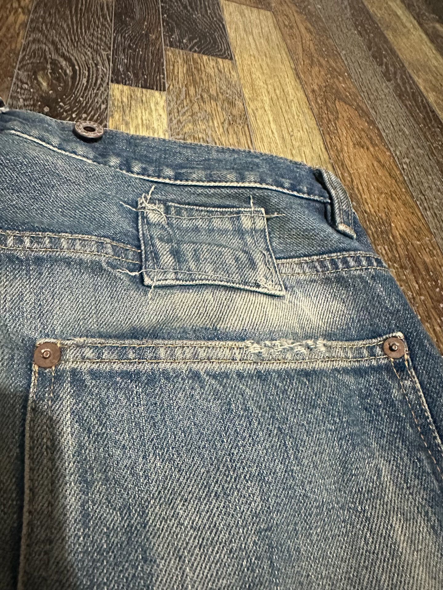 Madness MADNESS Acid Washed Denim Pant 23AW Size US 26 / EU 42 - 5 Thumbnail