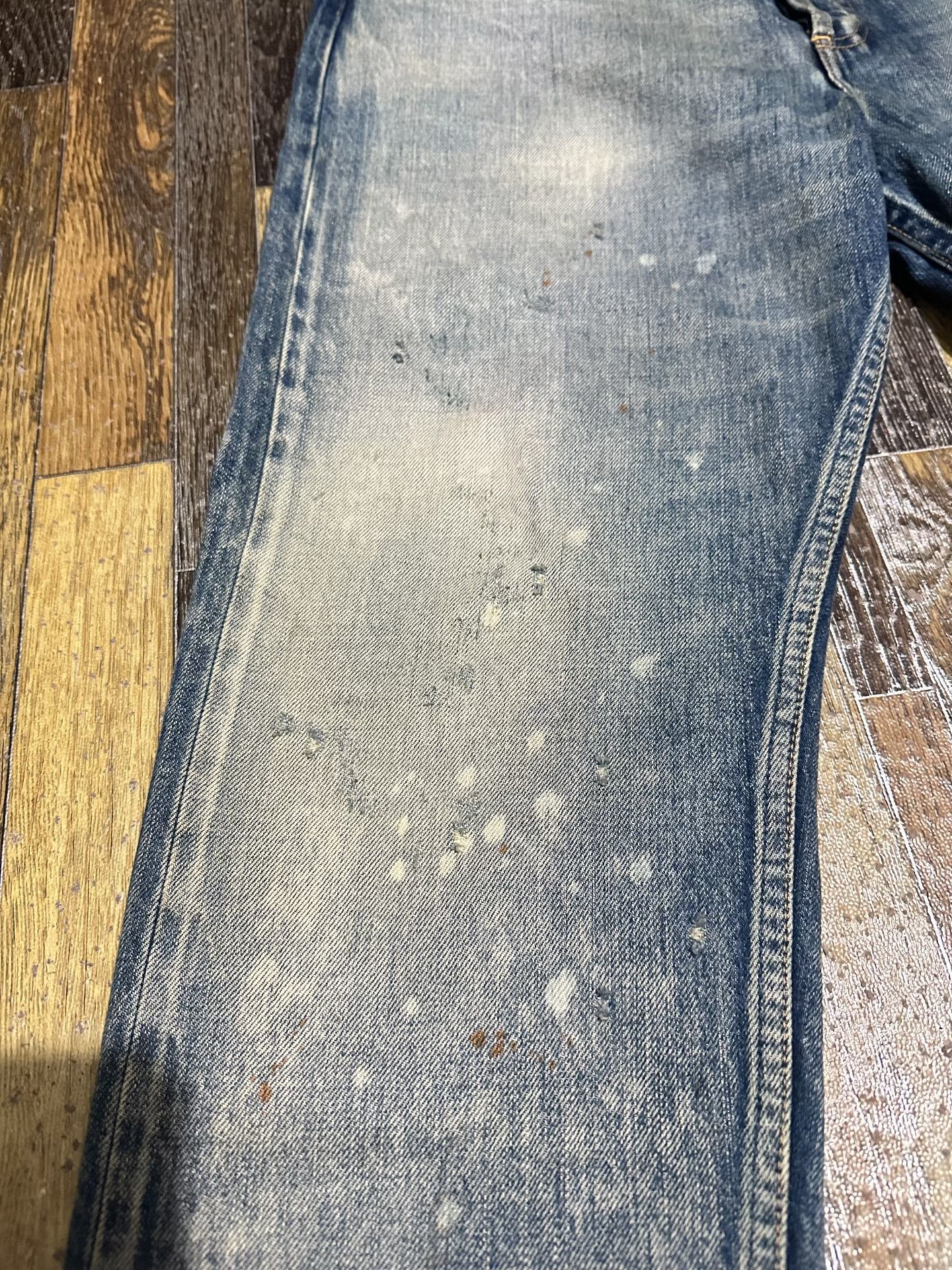 Madness MADNESS Acid Washed Denim Pant 23AW Size US 26 / EU 42 - 3 Thumbnail