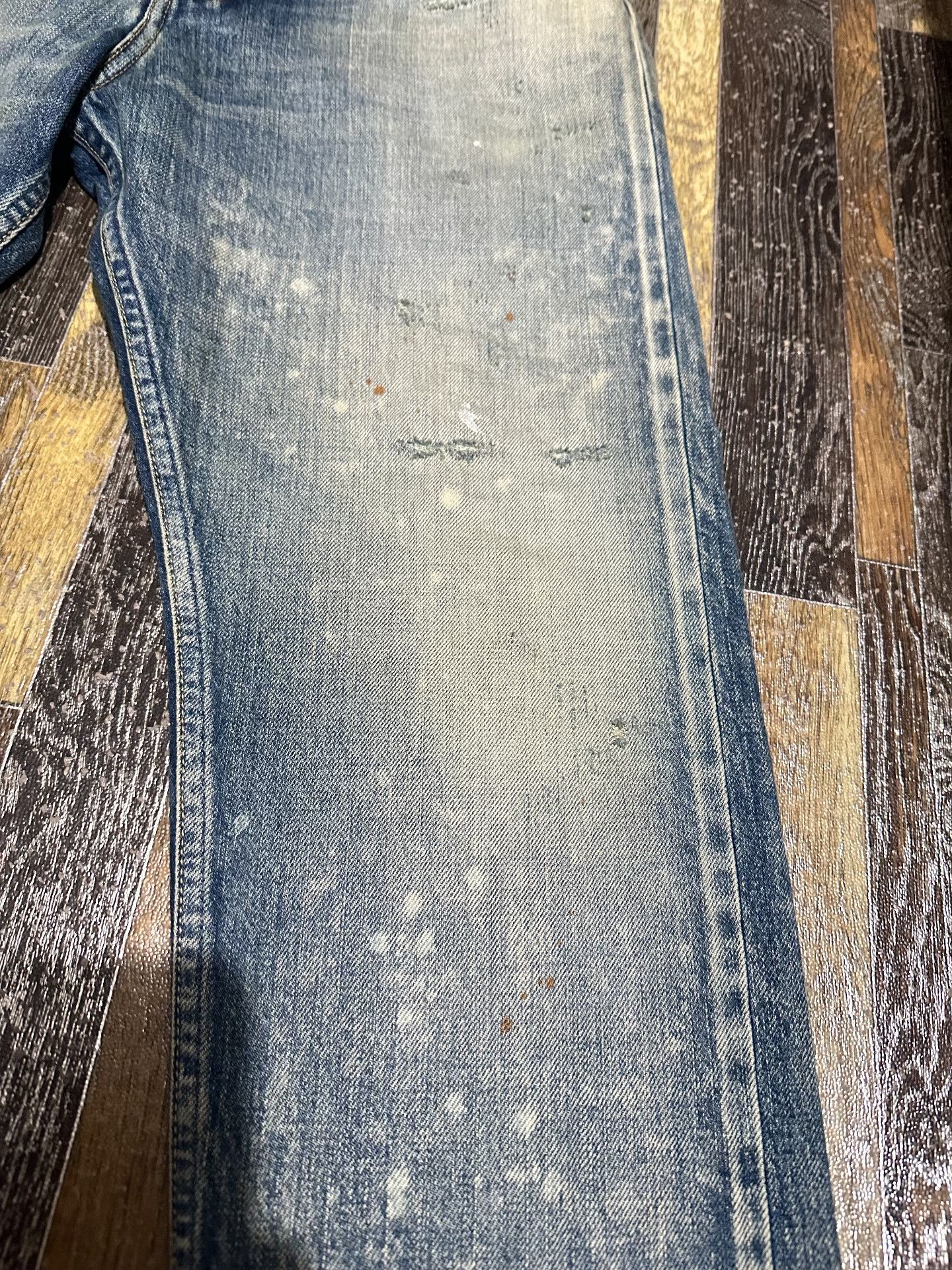 Madness MADNESS Acid Washed Denim Pant 23AW Size US 26 / EU 42 - 4 Thumbnail
