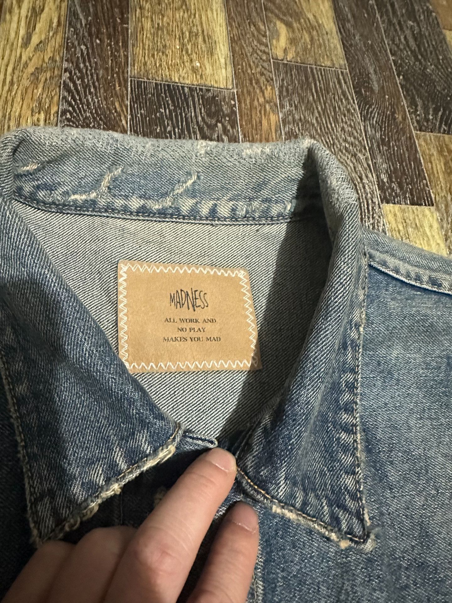 Madness MADNESS Acid Washed Denim Jacket 23AW Size US S / EU 44-46 / 1 - 3 Thumbnail