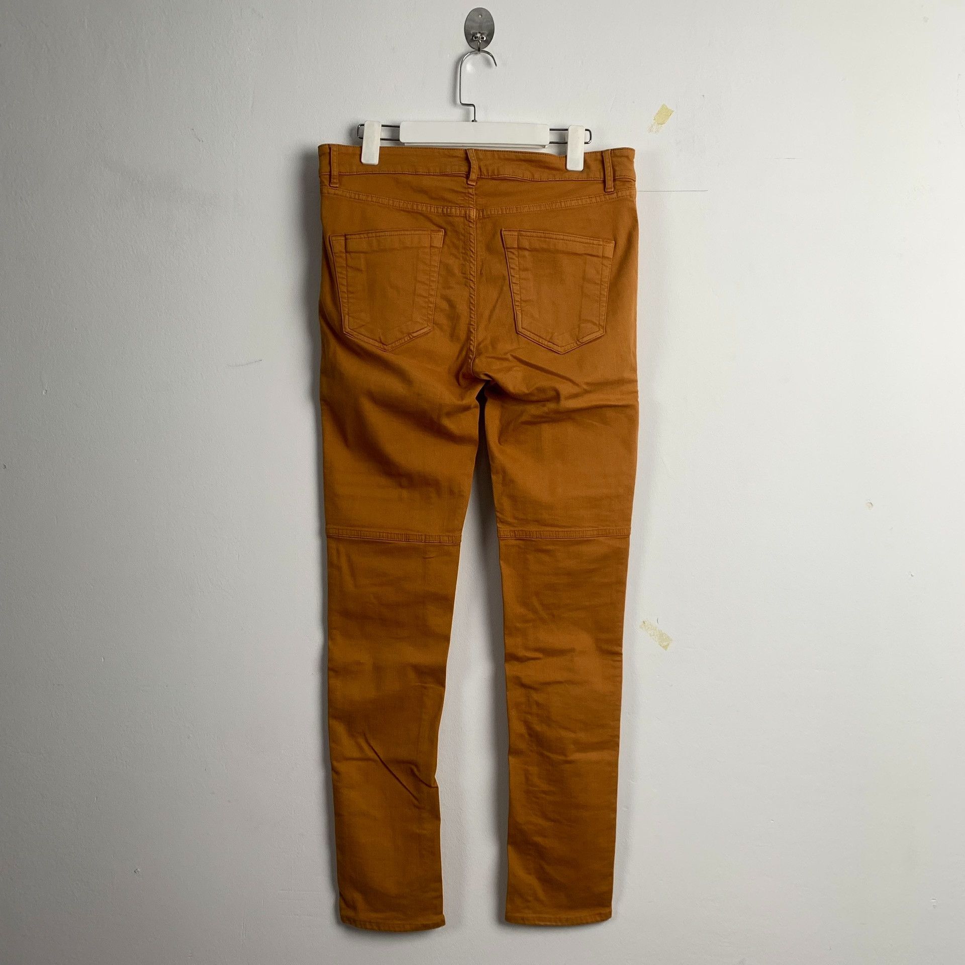 Rick Owens Drkshdw Rick Owens Orange Biker Pants Size US 27 - 3 Thumbnail