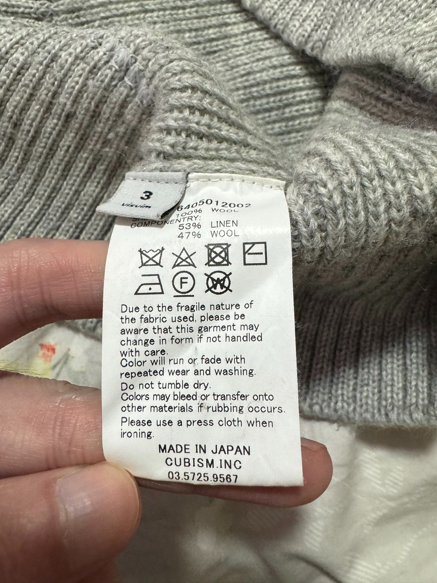 Visvim visvim 16AW Spot Limited Drop-Sleeve Wool Knit Size US L / EU 52-54 / 3 - 4 Thumbnail