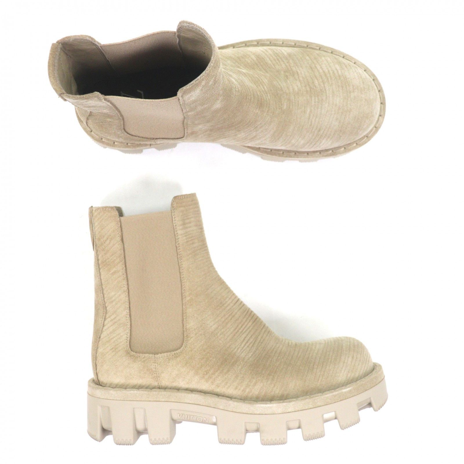 Louis Vuitton Louis Vuitton Louis Vuitton Chelsea Suede Leather Boots Leather Shoes DUTY FREE for USA Size ONE SIZE - 7 Thumbnail