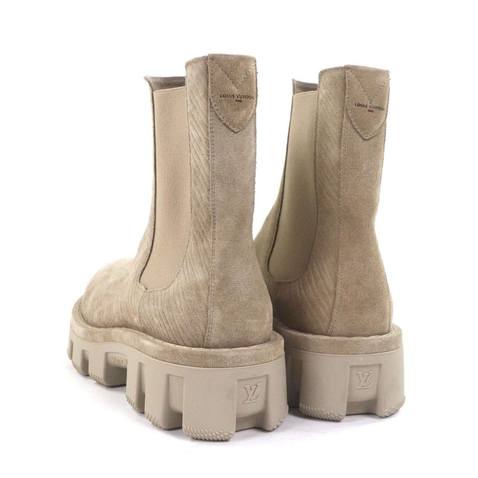 Louis Vuitton Louis Vuitton Louis Vuitton Chelsea Suede Leather Boots Leather Shoes DUTY FREE for USA Size ONE SIZE - 5 Thumbnail