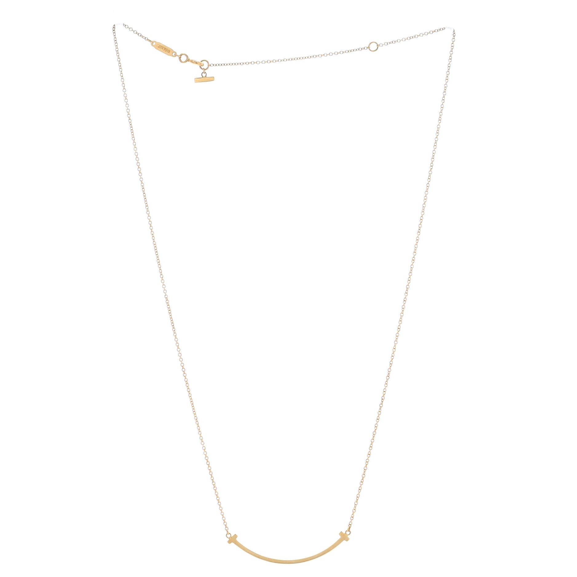 Tiffany & Co. T Smile Pendant Necklace Size ONE SIZE - 2 Thumbnail