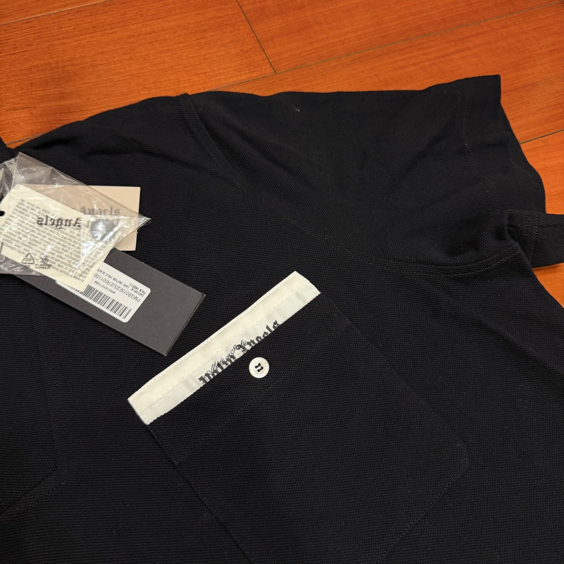 Palm Angels Palm Angels Black Oversized Short-Sleeve Polo Size US XL / EU 56 / 4 - 3 Thumbnail