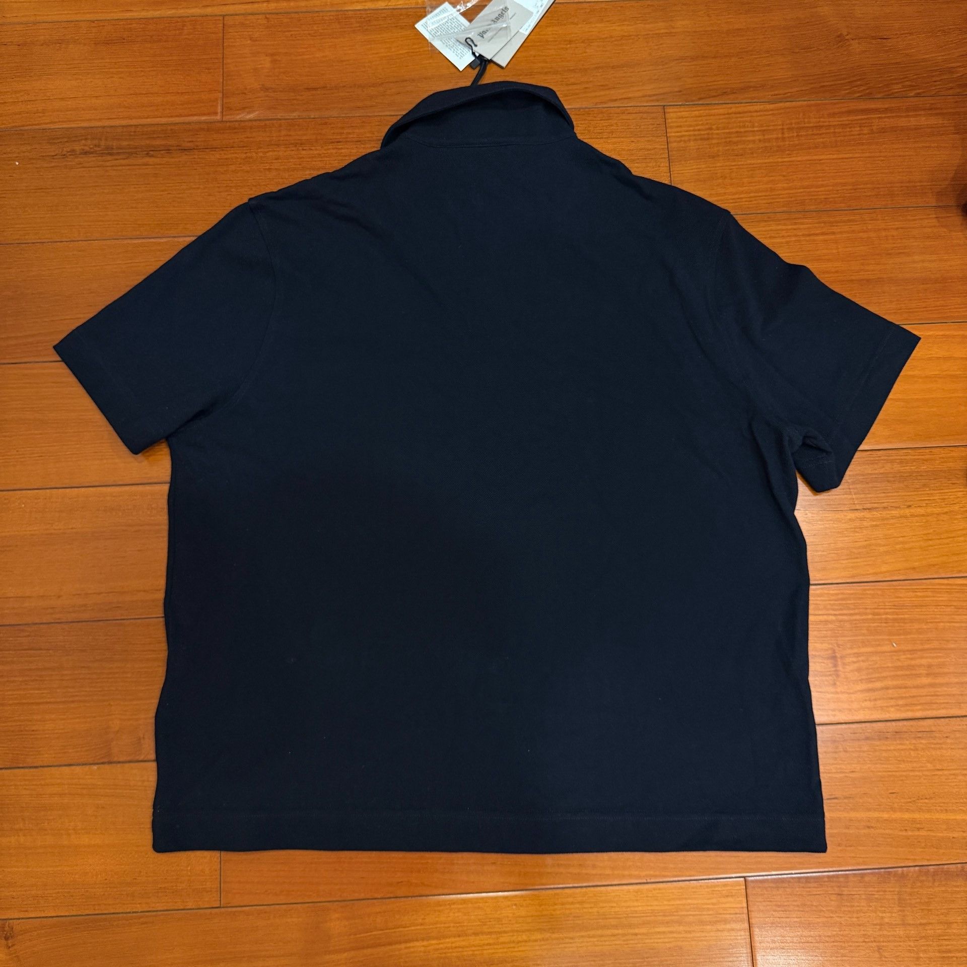 Palm Angels Palm Angels Black Oversized Short-Sleeve Polo Size US XL / EU 56 / 4 - 2 Thumbnail