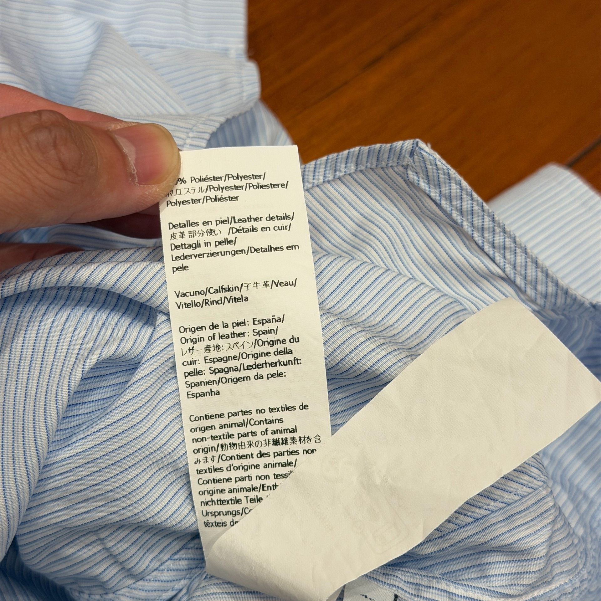 Loewe LOEWE Asymmetrical Blue White Stripe Shirt Size US XXS / EU 40 - 8 Thumbnail
