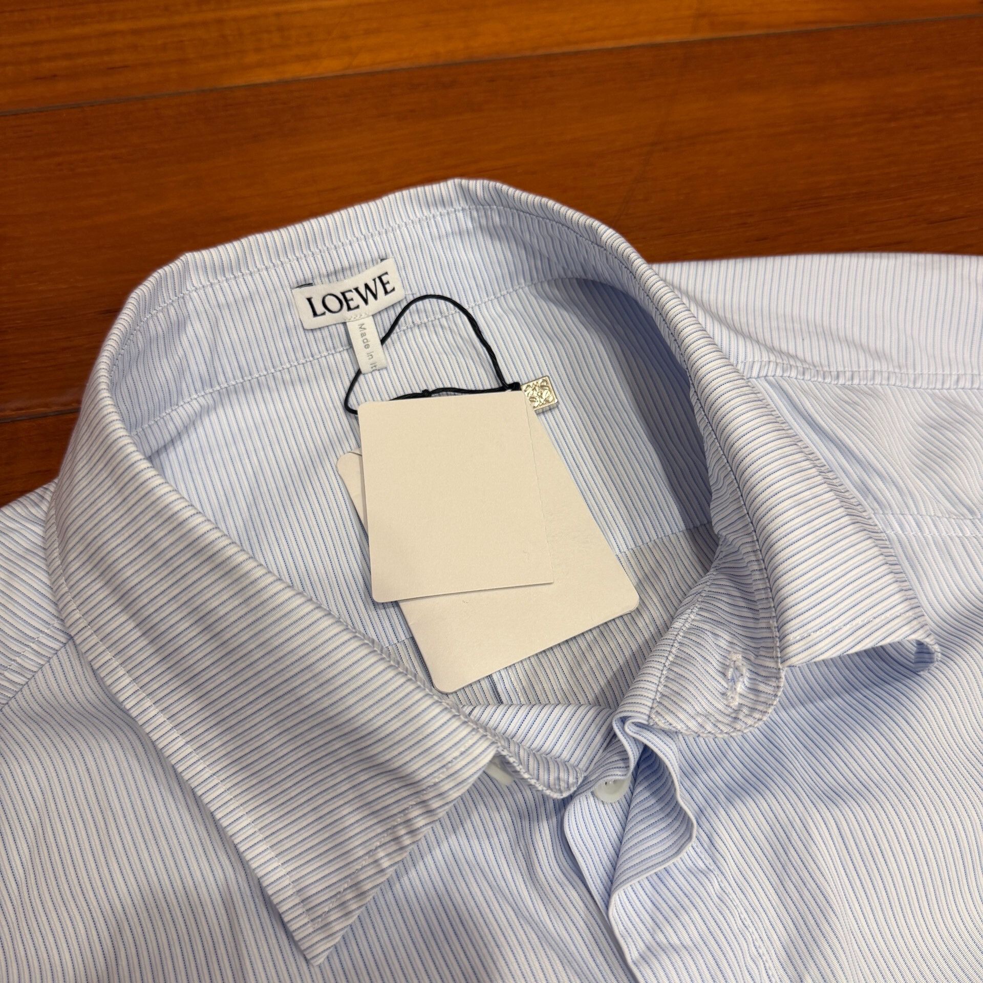 Loewe LOEWE Asymmetrical Blue White Stripe Shirt Size US XXS / EU 40 - 3 Thumbnail
