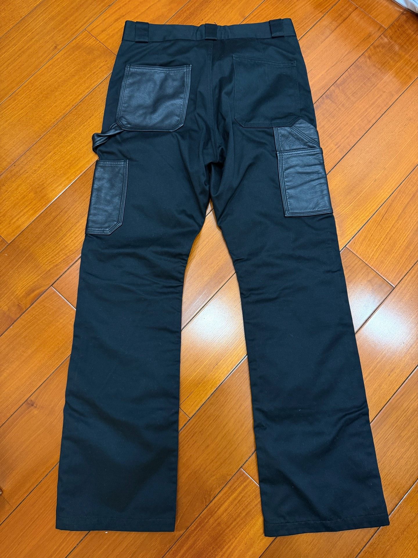 Vuja De Vujade 005 Leather Patchwork Cargo Pants Size US 29 - 2 Thumbnail