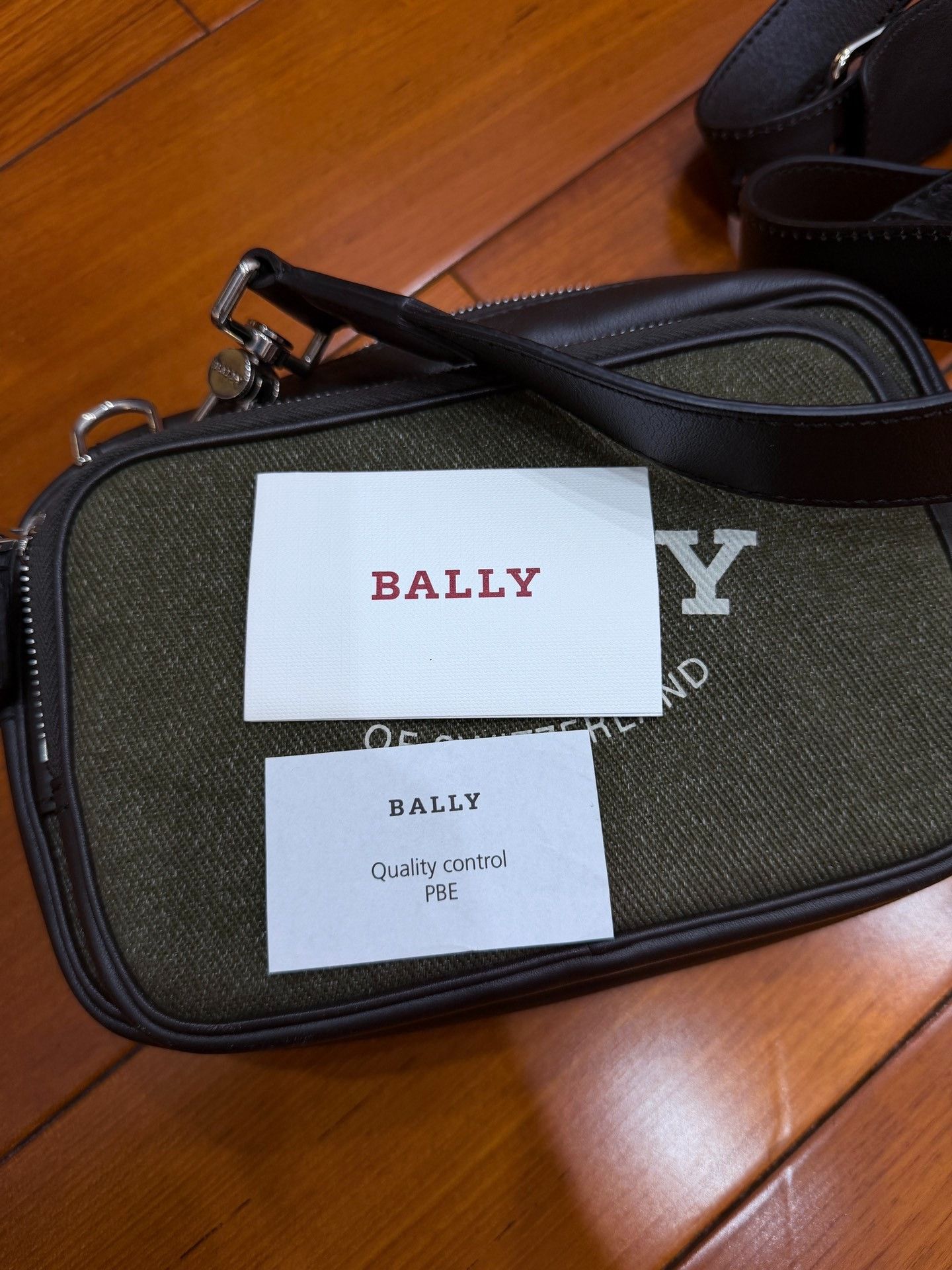 Bally Bally Olive Green Dark Brown Camera Crossbody Size ONE SIZE - 9 Thumbnail