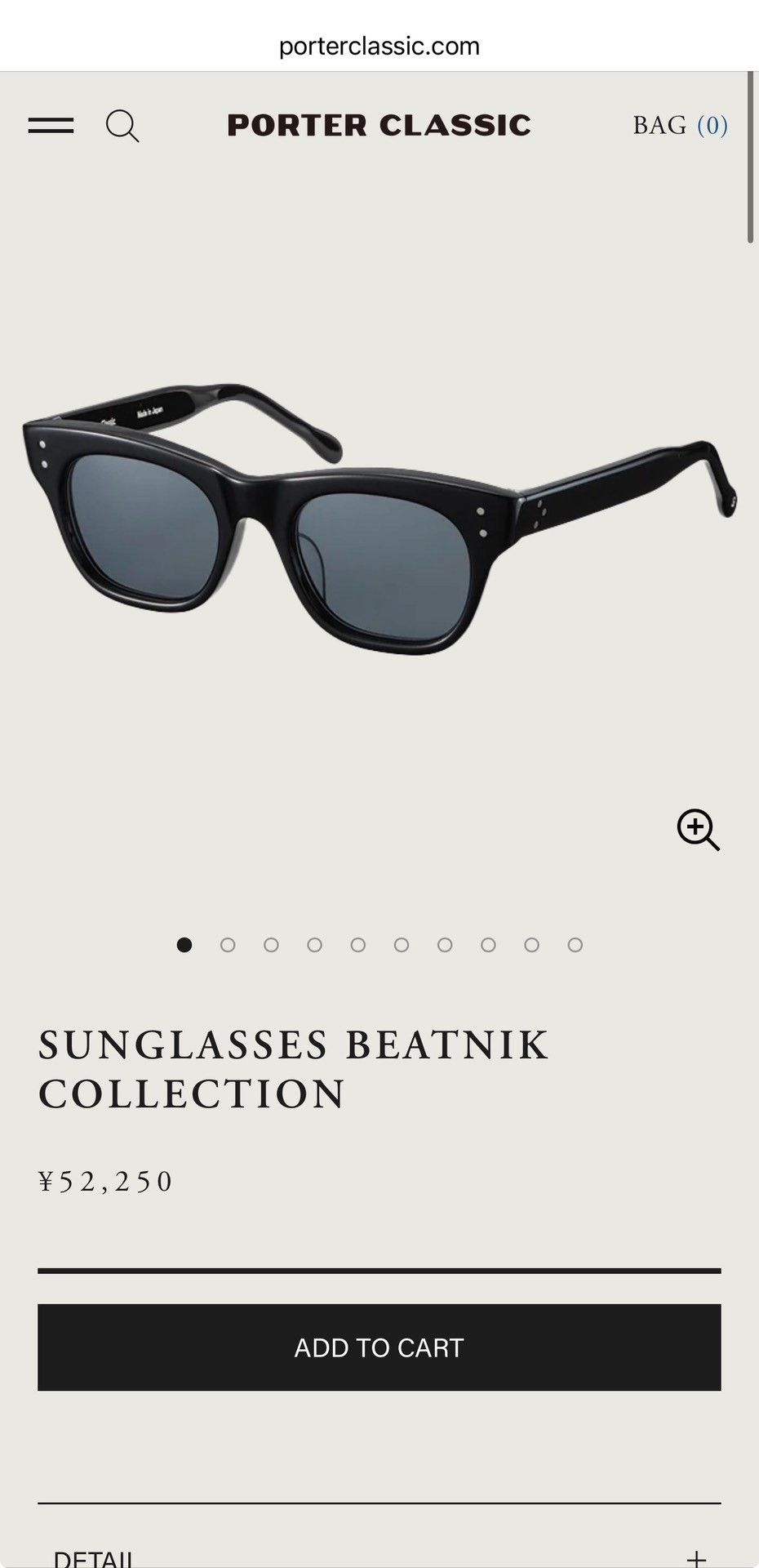 Porter Classic PORTER CLASSIC Beatnik Collection Sunglasses Size ONE SIZE - 9 Thumbnail