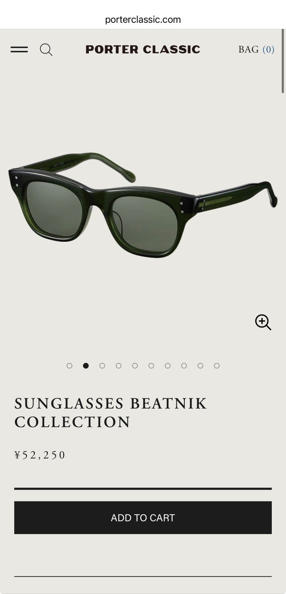 Porter Classic PORTER CLASSIC BEATNIK COLLECTION SUNGLASSES Size ONE SIZE - 9 Thumbnail
