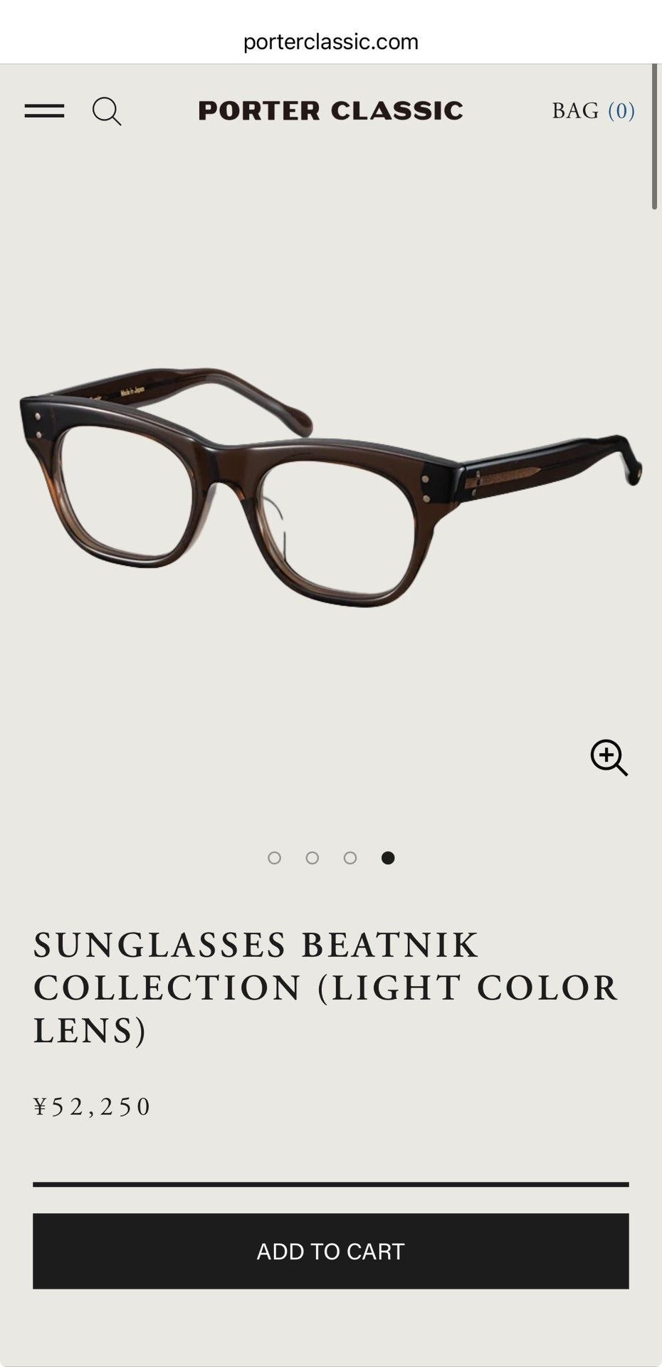 Porter Classic Porter Classic Beatnik Light Lens Sunglasses Size ONE SIZE - 8 Thumbnail