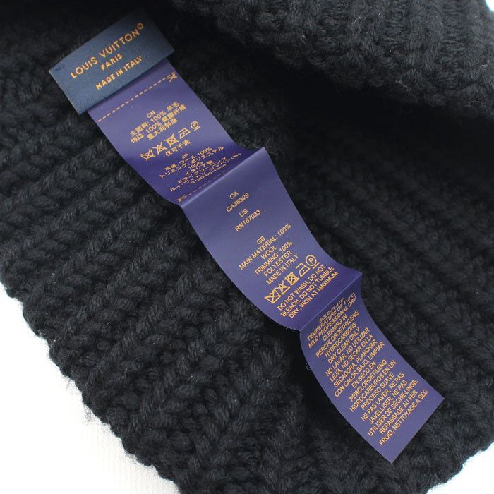 Louis Vuitton Louis Vuitton Louis Vuitton Only LV Wool Beanie Textile Hats M77277 DUTY FREE for USA Size ONE SIZE - 5 Thumbnail