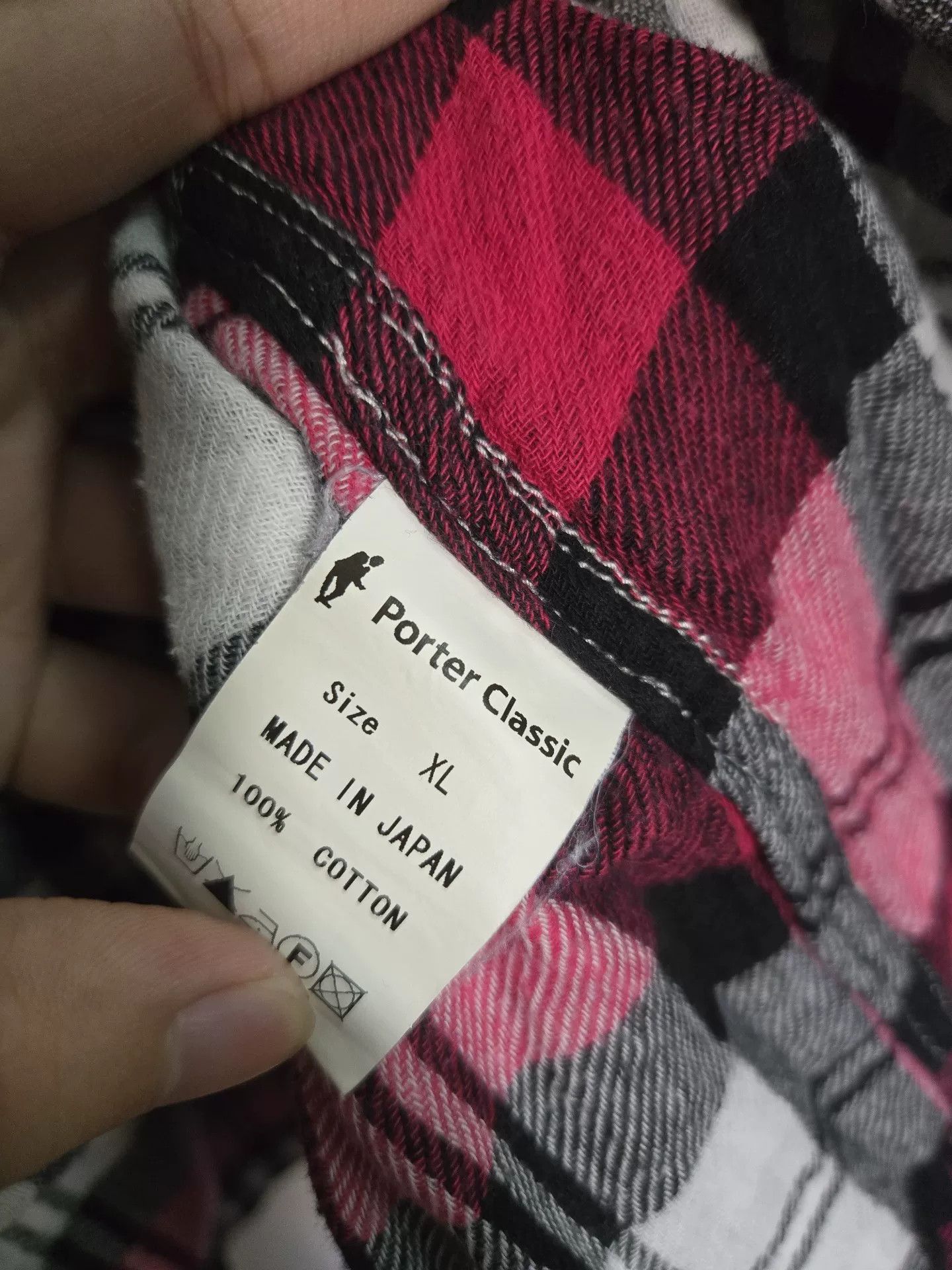 Porter Classic Porter Classic Egyptian Cotton Check Short Sleeve Size US XL / EU 56 / 4 - 6 Thumbnail