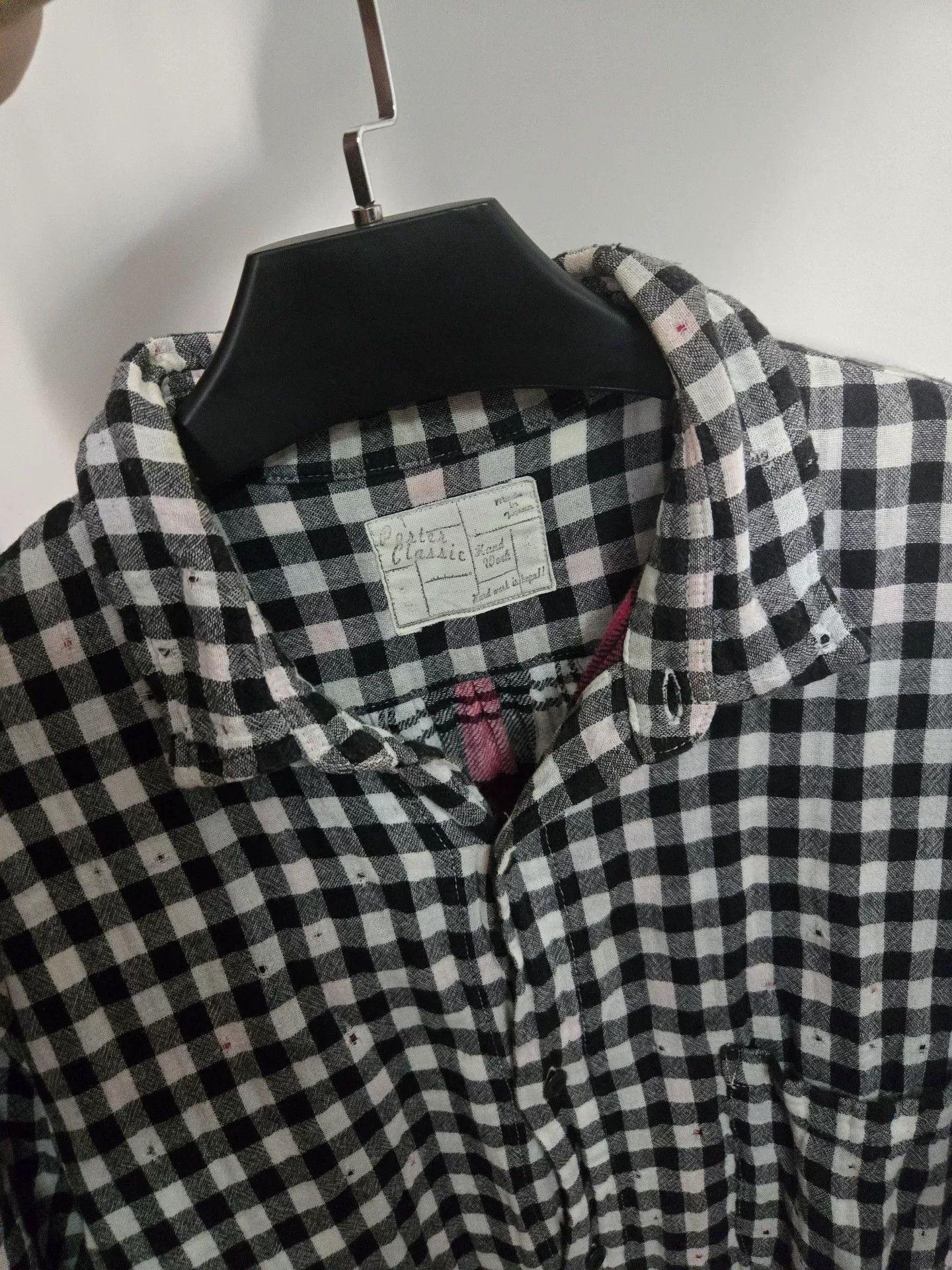Porter Classic Porter Classic Egyptian Cotton Check Short Sleeve Size US XL / EU 56 / 4 - 4 Thumbnail