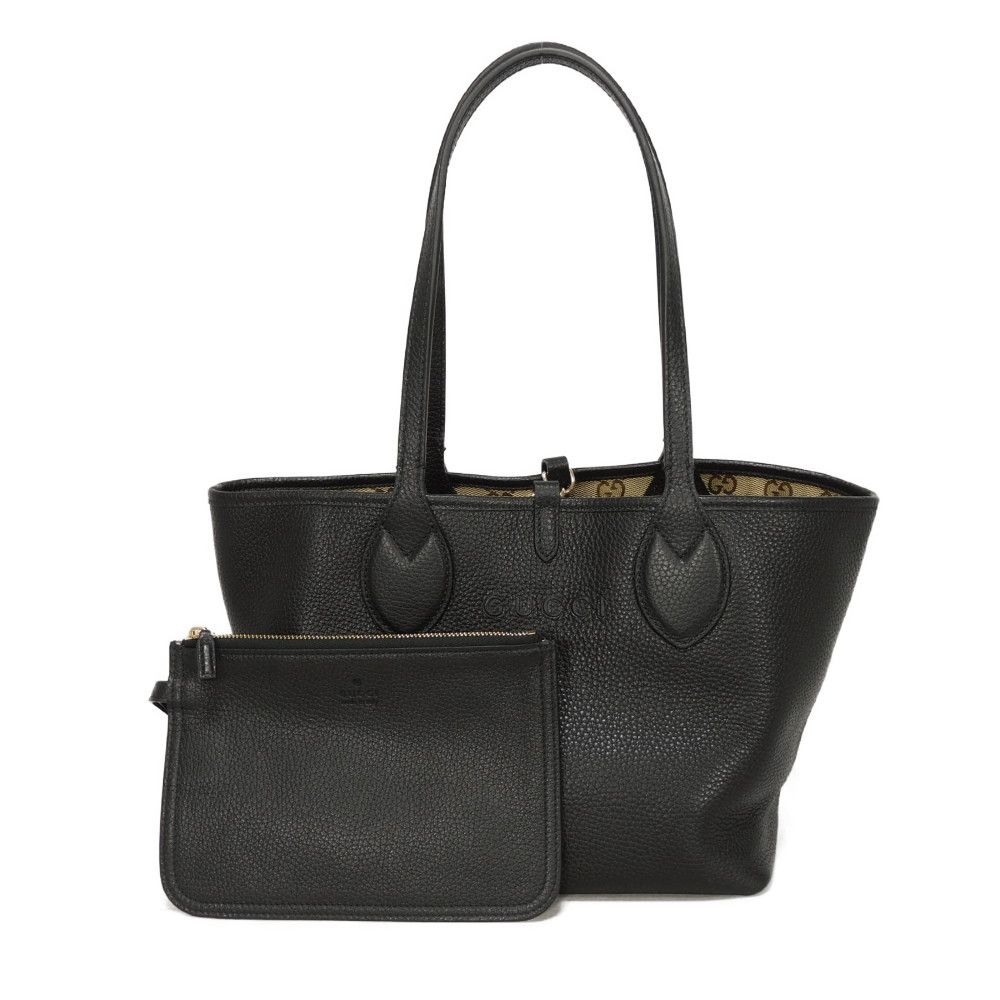 Gucci Gucci Gucci Totissima Grain Calf Leather Tote Bag Leather Tote Bag 839124 AAFEQ 1069 DUTY FREE for USA Size ONE SIZE - 4 Thumbnail