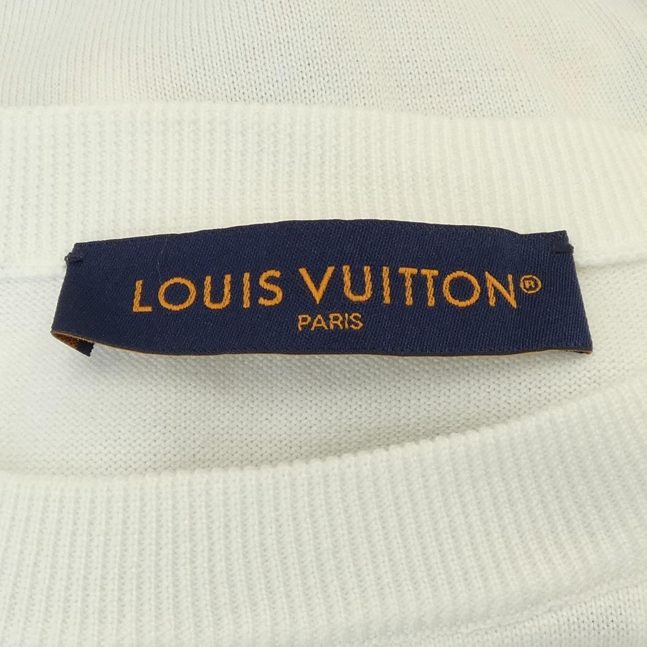 Louis Vuitton Louis Vuitton Louis Vuitton Short Sleeve Cotton Crewneck Top Textile Tops HPN15WHA0 DUTY FREE for USA Size ONE SIZE - 4 Thumbnail