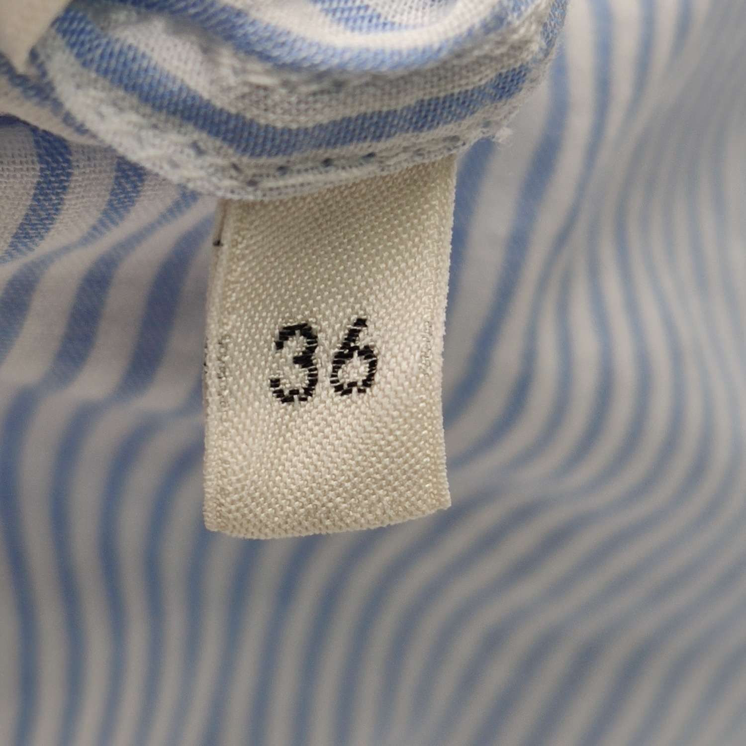 Celine Celine Striped Cotton Collared Shirt XS Size US XS / EU 42 / 0 - 9 Thumbnail