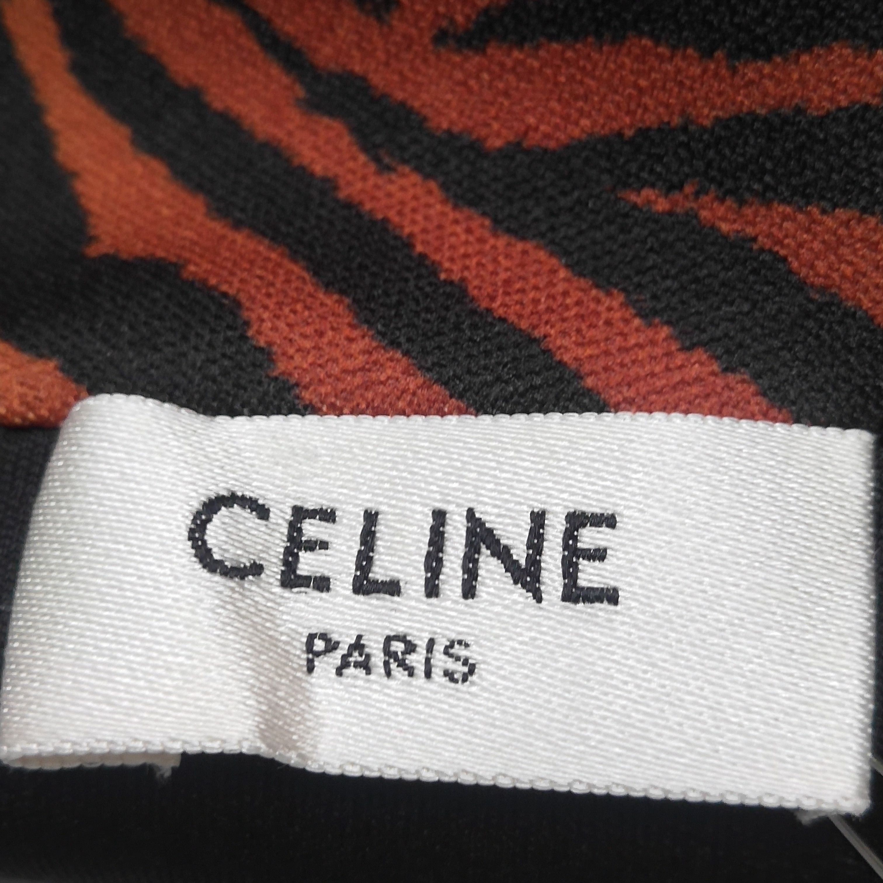 Celine Celine Animal Print Zip-Up Long Sleeve Jacket Size US S / EU 44-46 / 1 - 9 Thumbnail