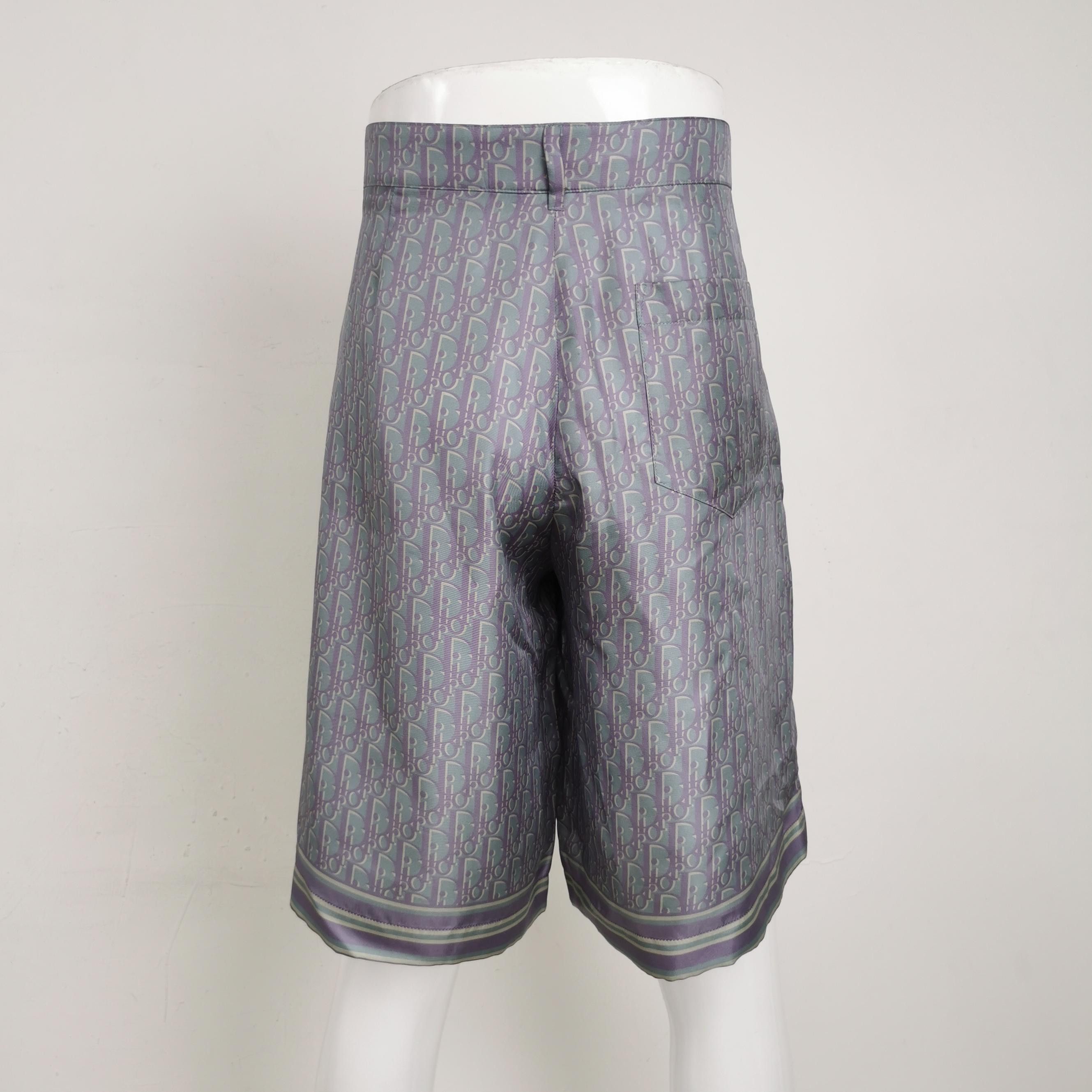 Dior Dior Oblique Print Silk Shorts L Size US 36 / EU 52 - 3 Thumbnail