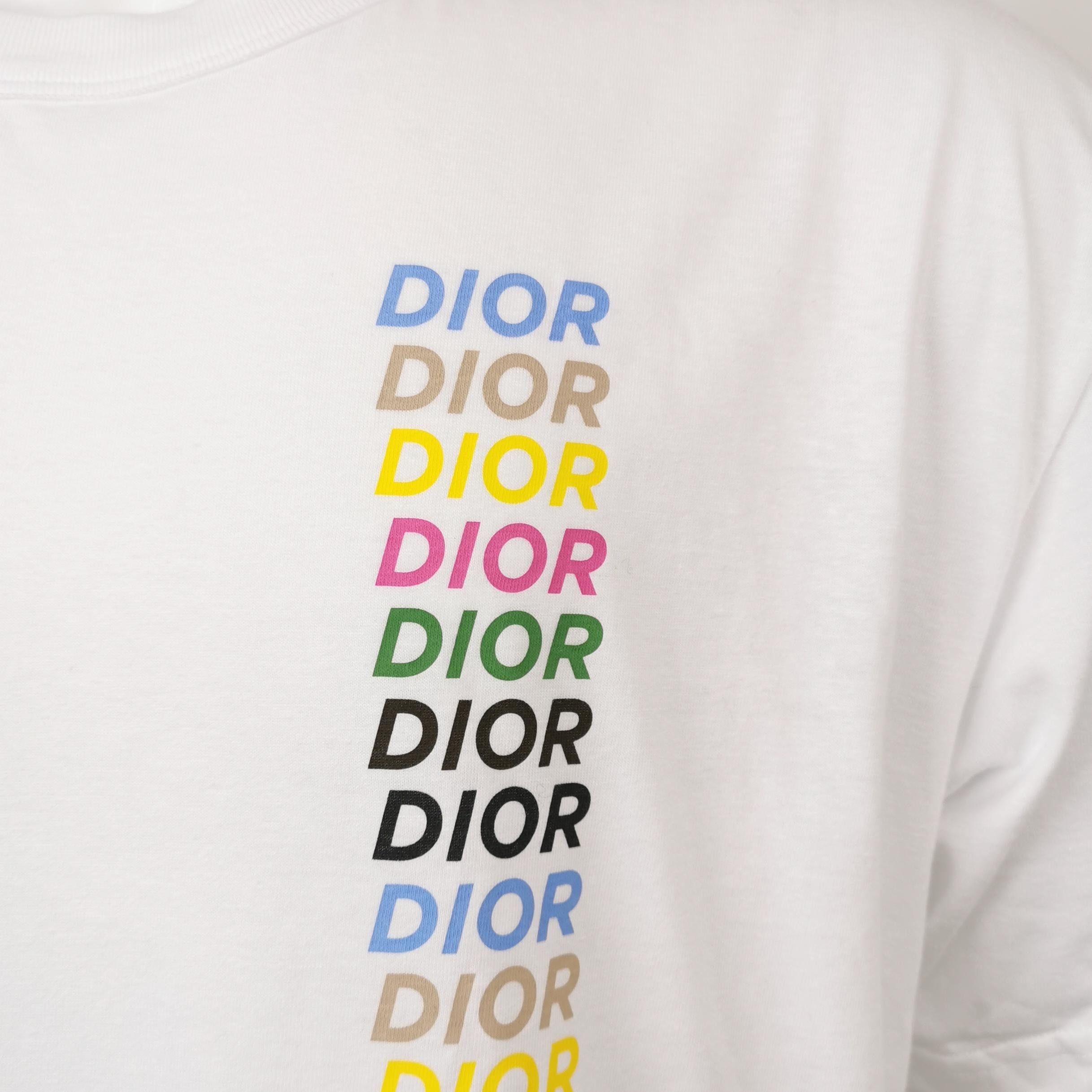 Dior Dior Cotton Colorblock Logo Crewneck Short-Sleeve T-Shirt L Size US L / EU 52-54 / 3 - 5 Thumbnail