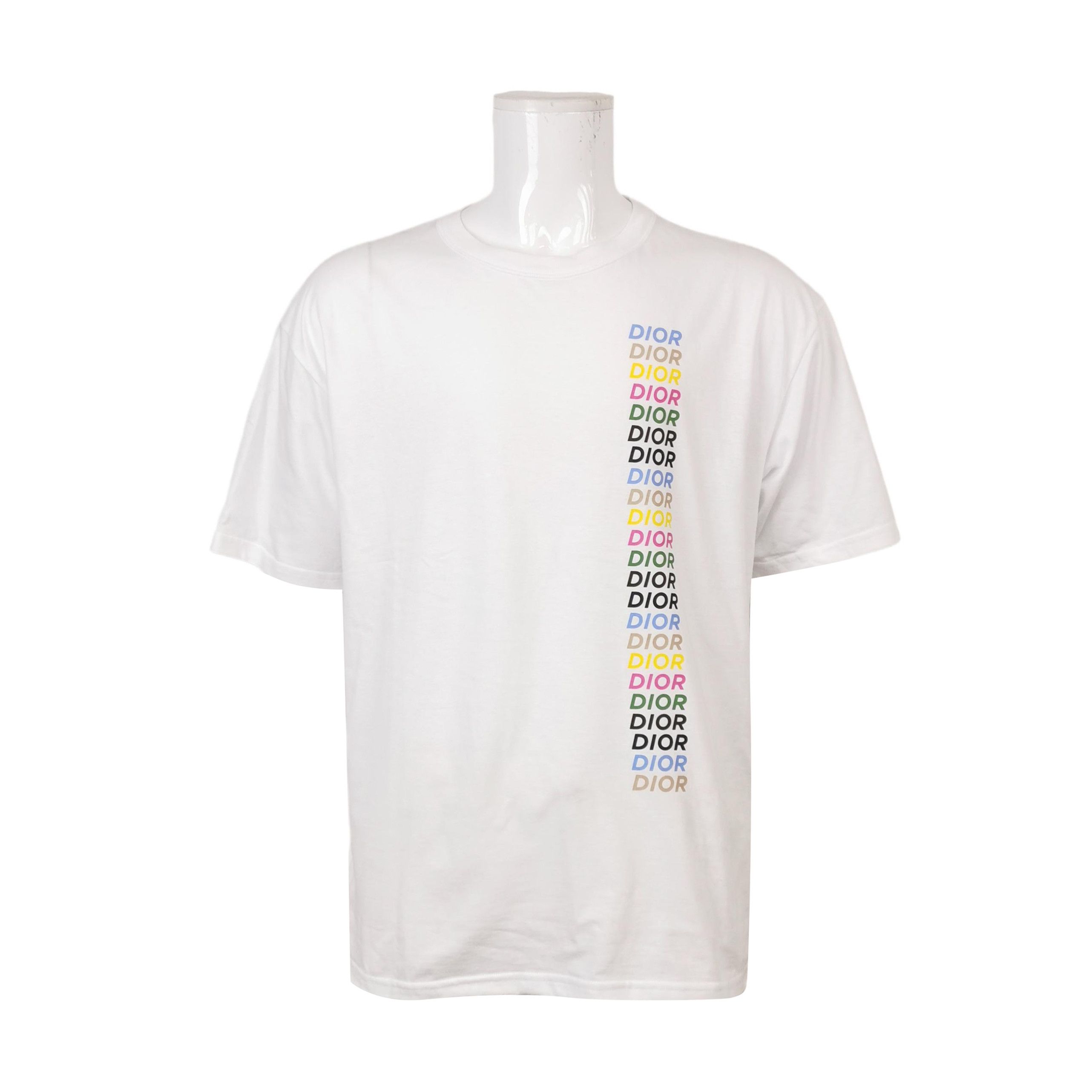 Dior Dior Cotton Colorblock Logo Crewneck Short-Sleeve T-Shirt L Size US L / EU 52-54 / 3 - 2 Thumbnail