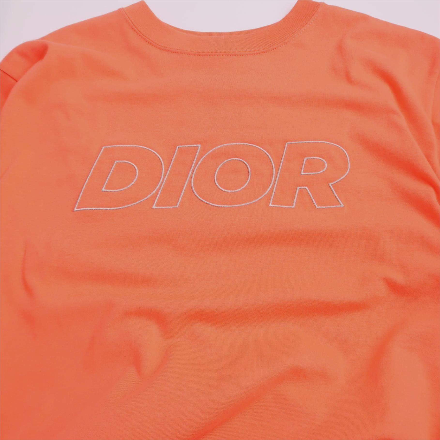Dior Dior Orange Cotton Logo Crewneck Short-Sleeve T-Shirt XL Size US L / EU 52-54 / 3 - 5 Thumbnail