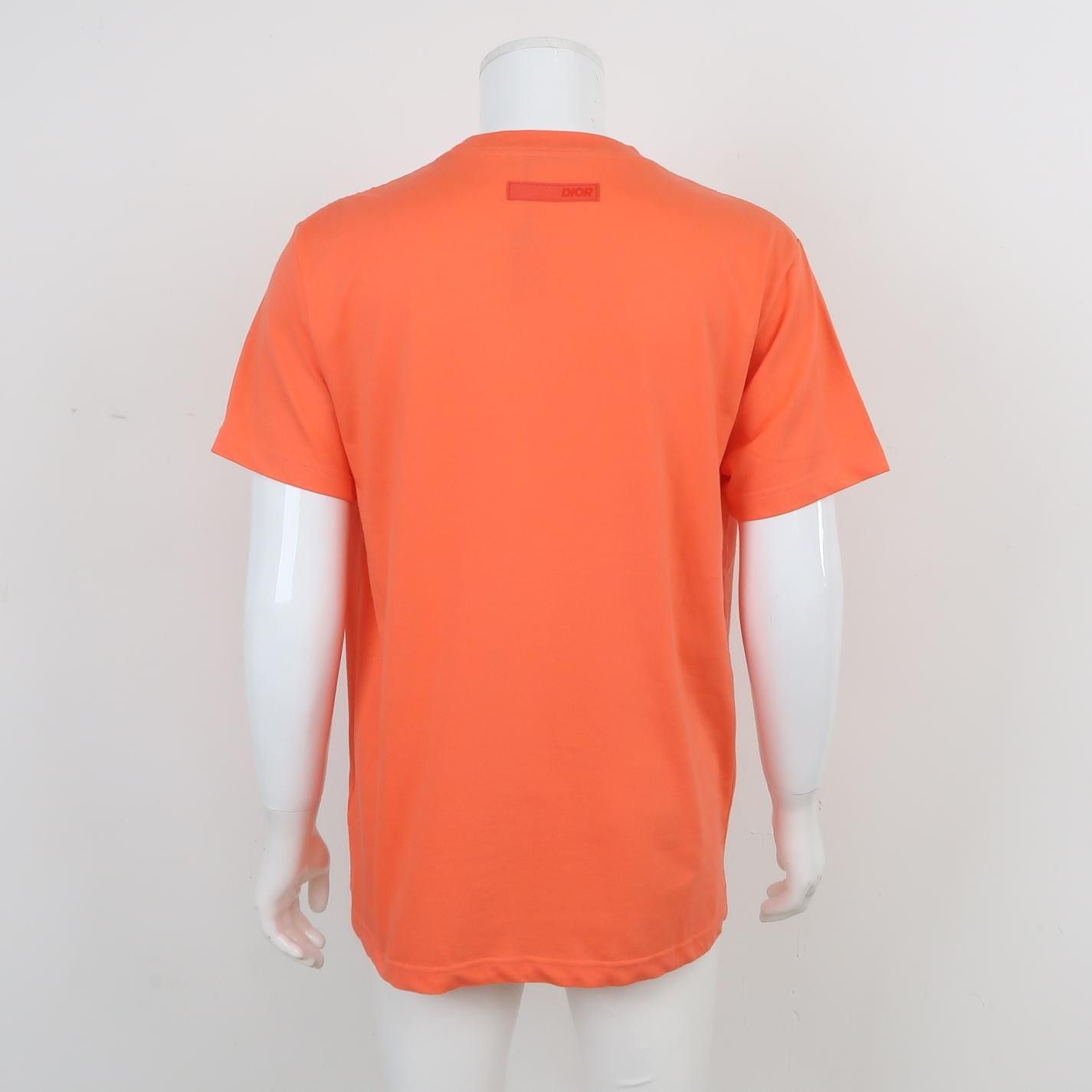 Dior Dior Orange Cotton Logo Crewneck Short-Sleeve T-Shirt XL Size US L / EU 52-54 / 3 - 3 Thumbnail