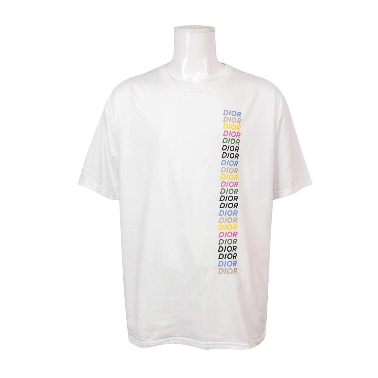 Dior Dior XL Cotton Colorblock Logo Crewneck T-Shirt Size US XL / EU 56 / 4 - 2 Thumbnail