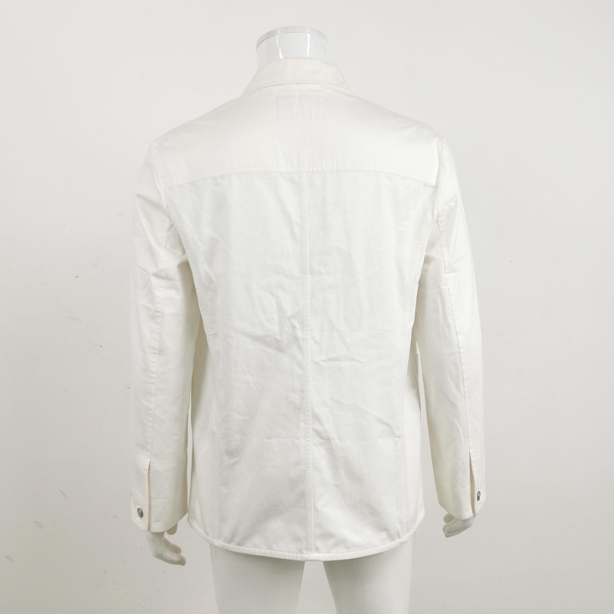 Dior Dior White XL Silk-Wool Blend Blazer Size US M / EU 48-50 / 2 - 4 Thumbnail
